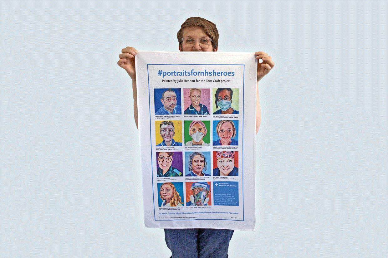 Portraits for NHS Heroes by Julie Bennett