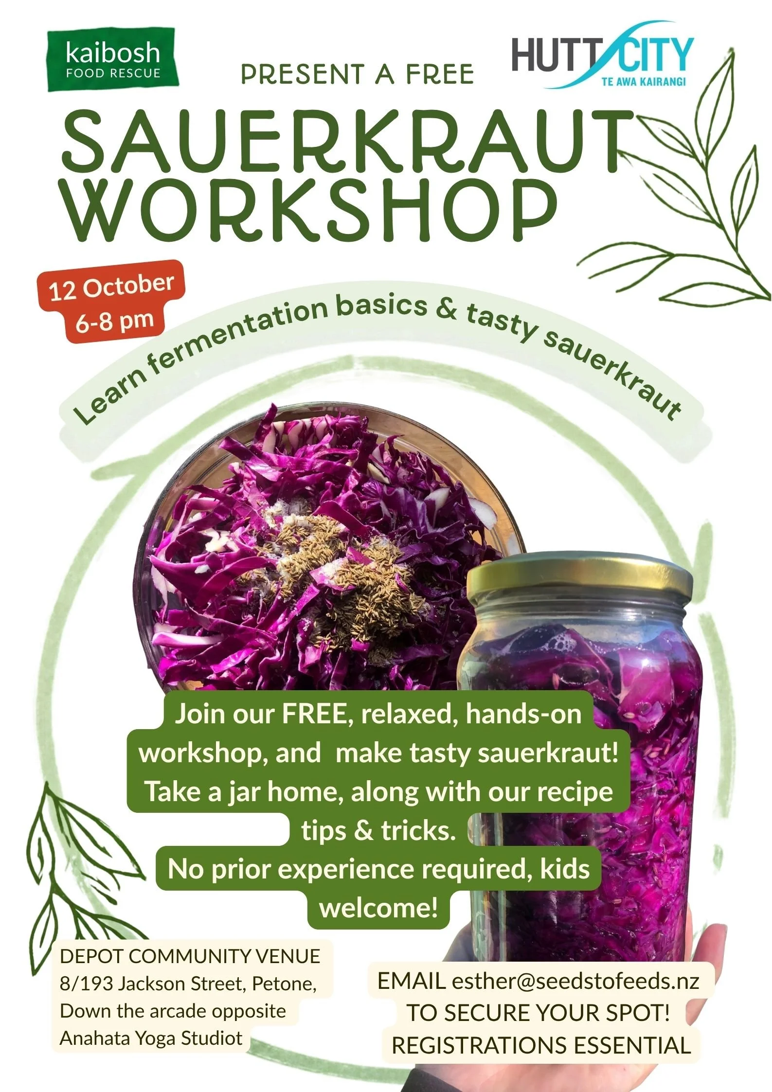 THE DEPOT - Sauerkraut &amp; fermentation basics workshop!