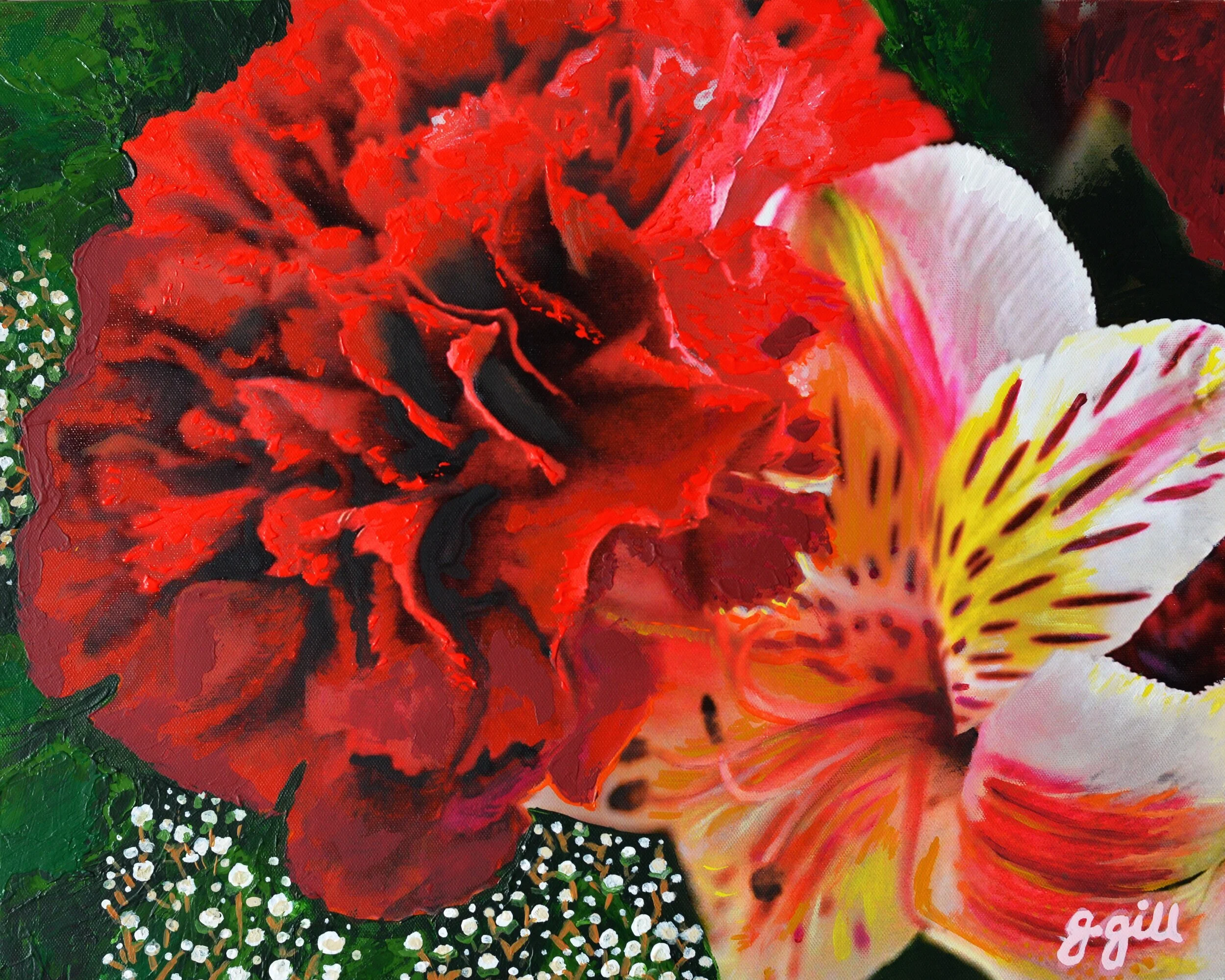 Red Carnation &amp; Lily