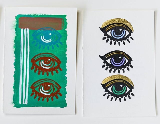 Linocut printing 👁 fun led to gold leaf eyeshadow and winged eyeliner. I'm not mad 💅 #gabbygillart #linoblockprint #linocut