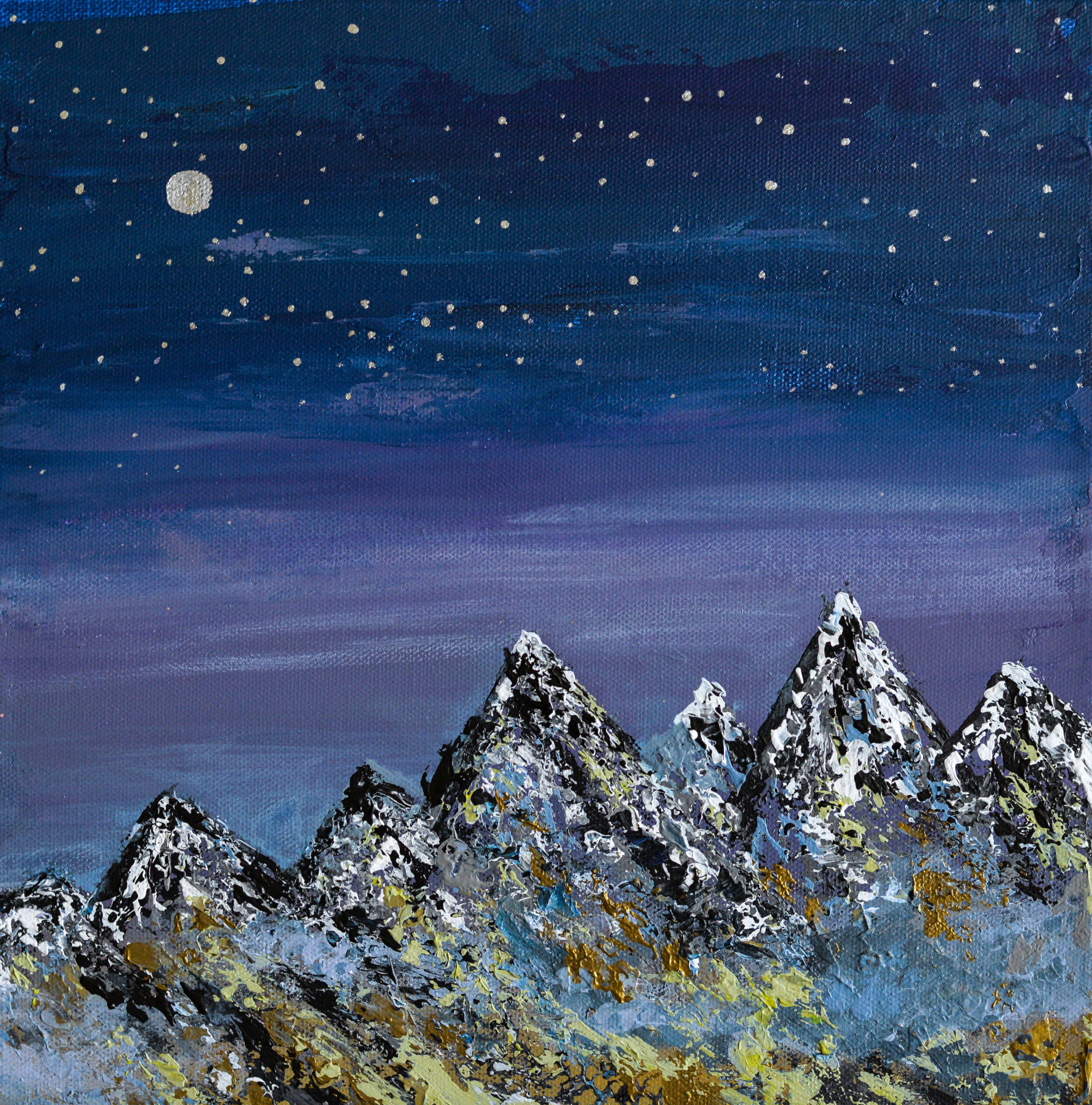Nighttime Mountainscape