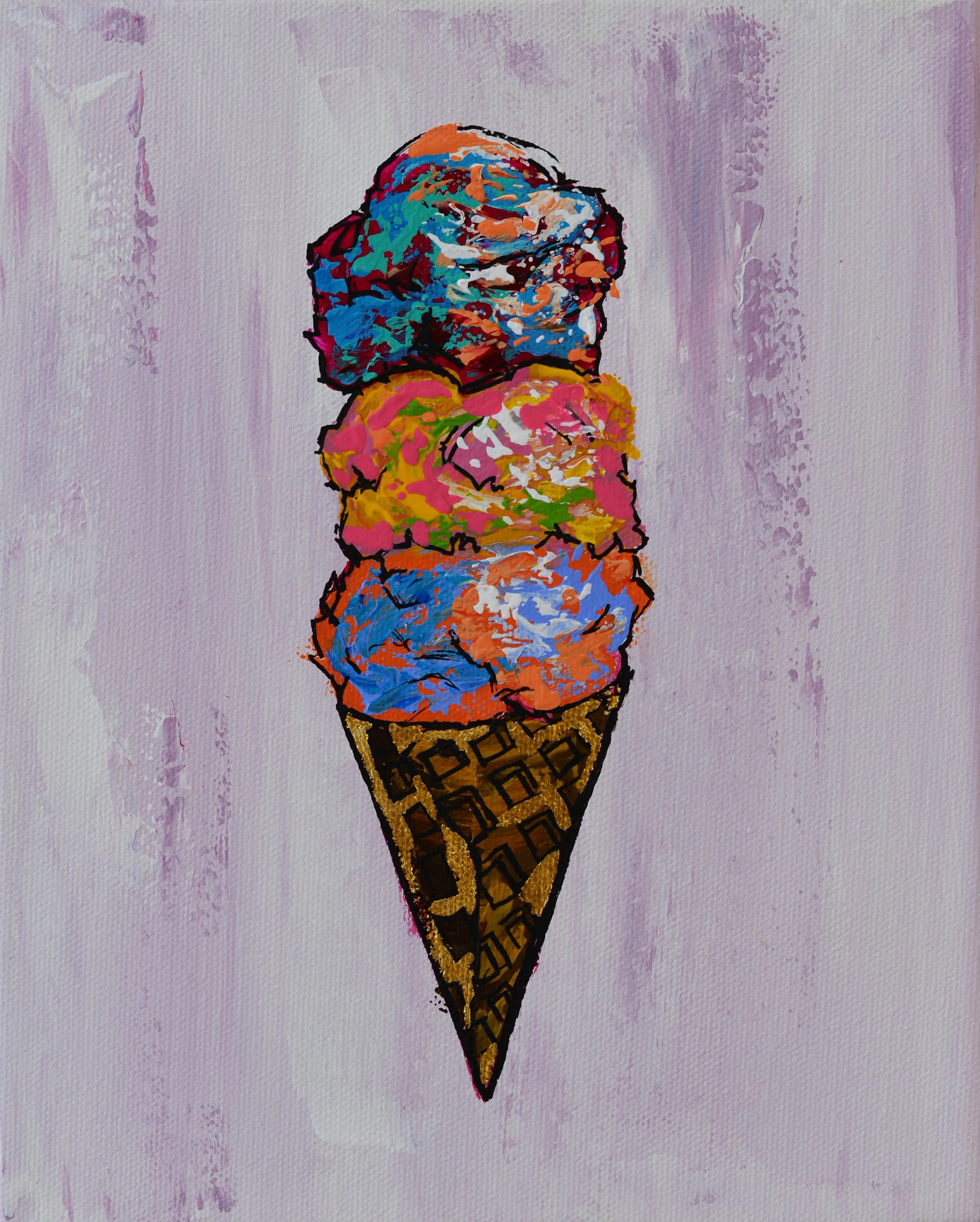 Light PInk Ice Cream