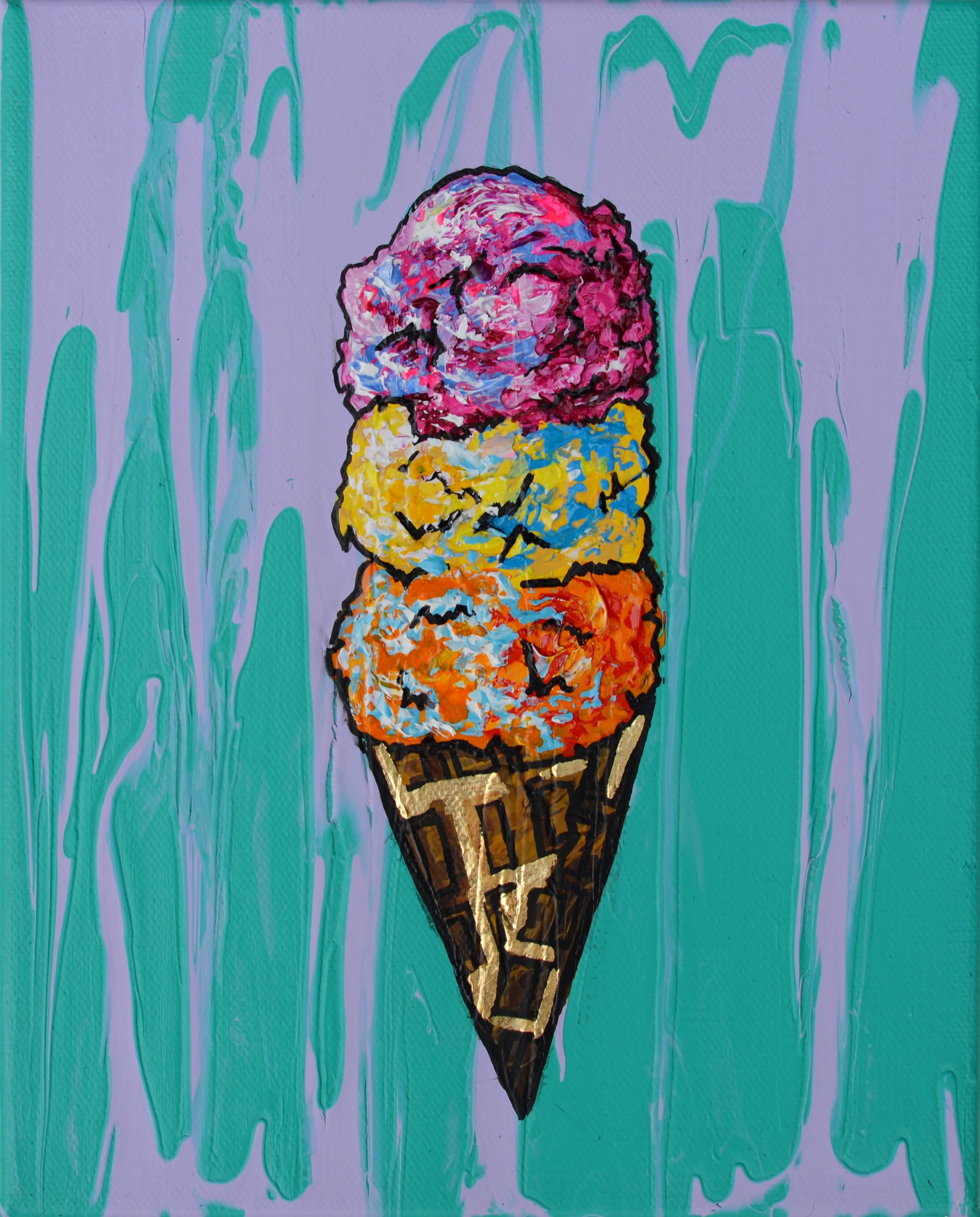 Ice Cream Paintings — Gabby Gill Art