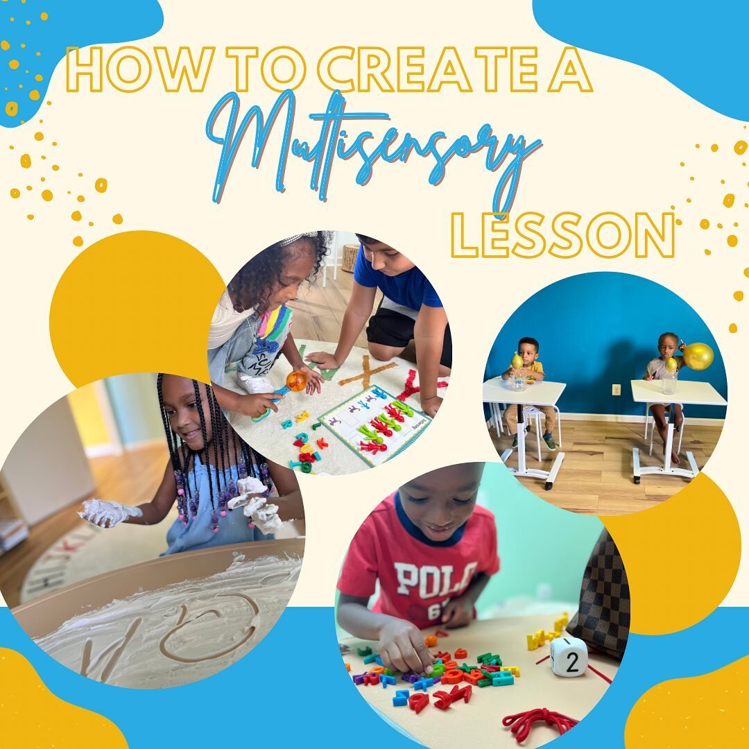 Multisensory instruction techniques and strategies stimulate learning by engaging students on multiple levels. They encourage students to use some or all their senses to:

✨Gather information about a task
✨Link information to ideas they already know 