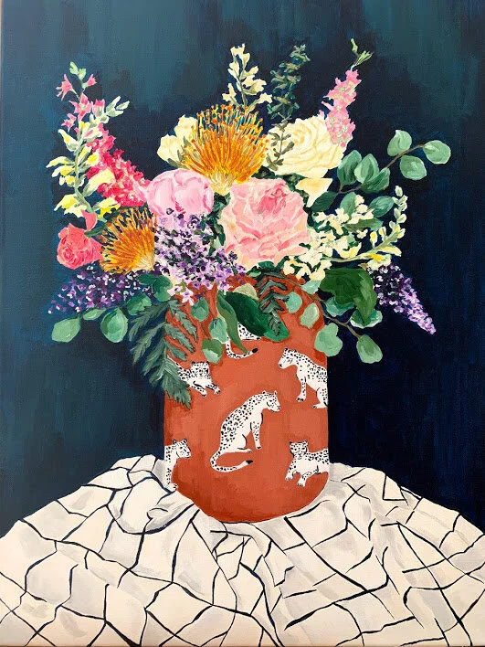 Leopard Vase