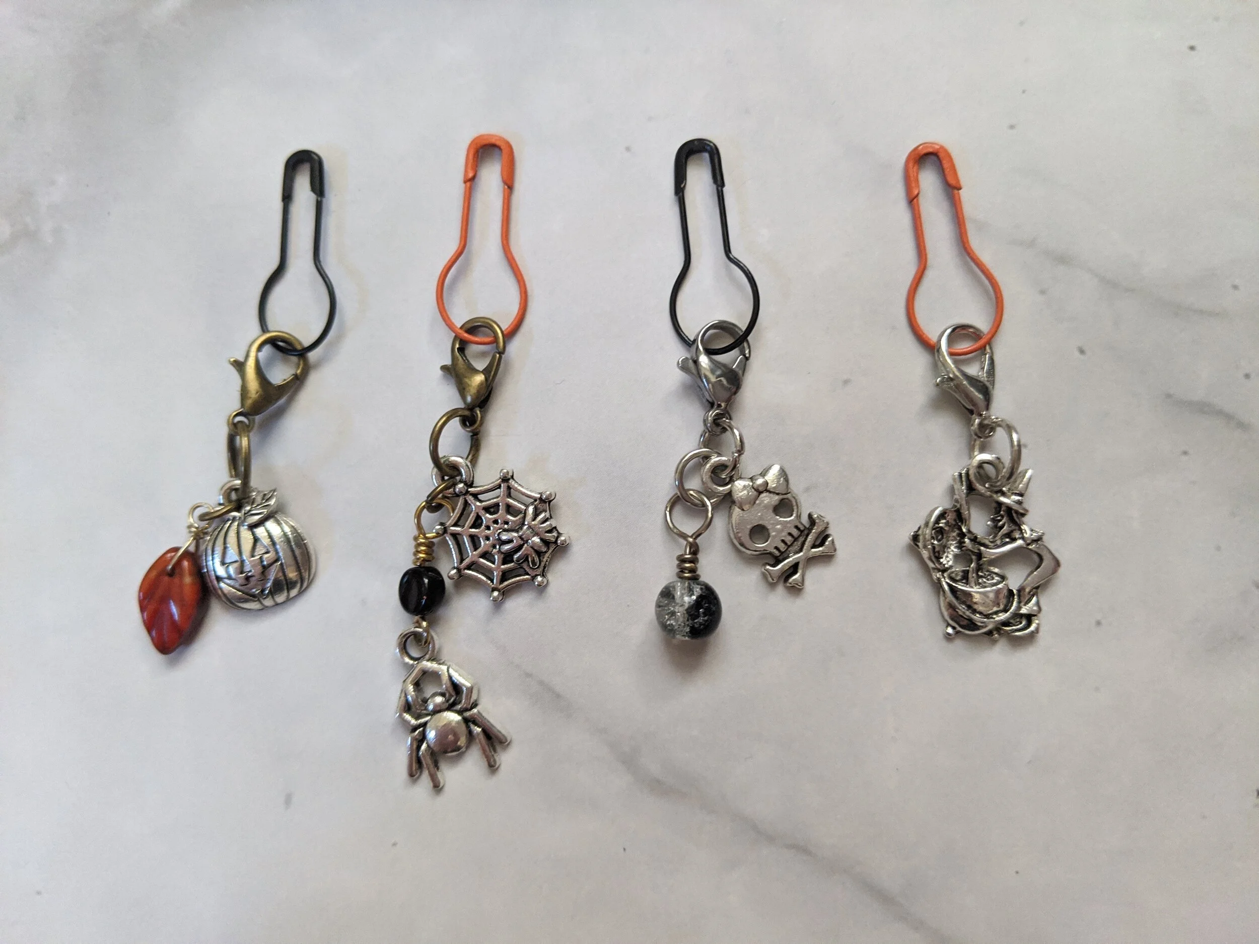 Halloween Themed Stitch Markers/Pulls (Set of 4)