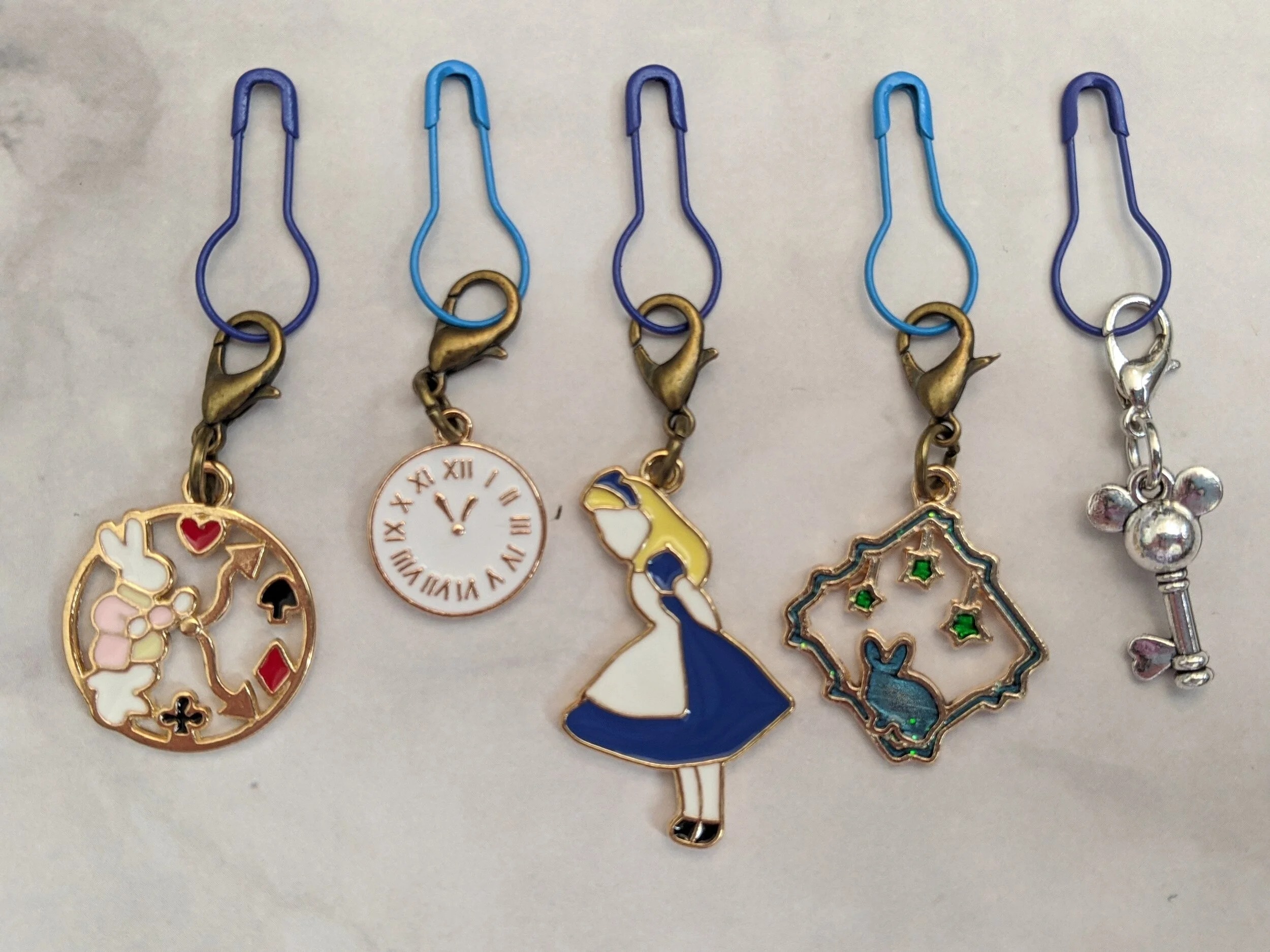 Colorful Looking Glass V2 - Stitch Markers/Pulls - Set of 5