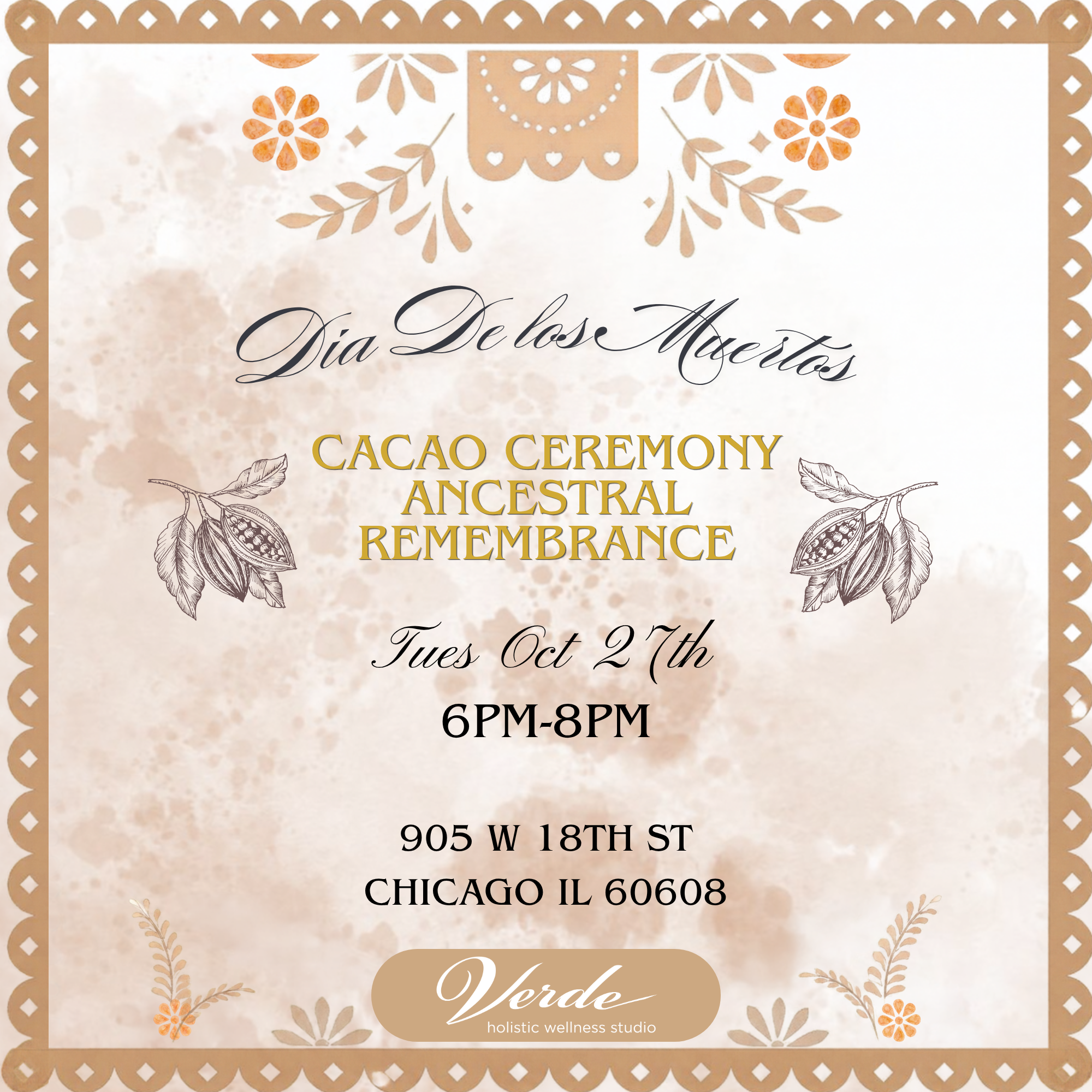Día De los Muertos Cacao Ceremony: Ancestral Remembrance