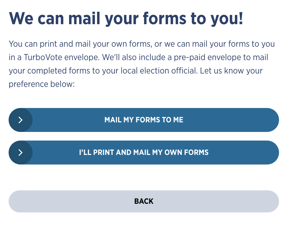 Mailings — TurboVote for Partners