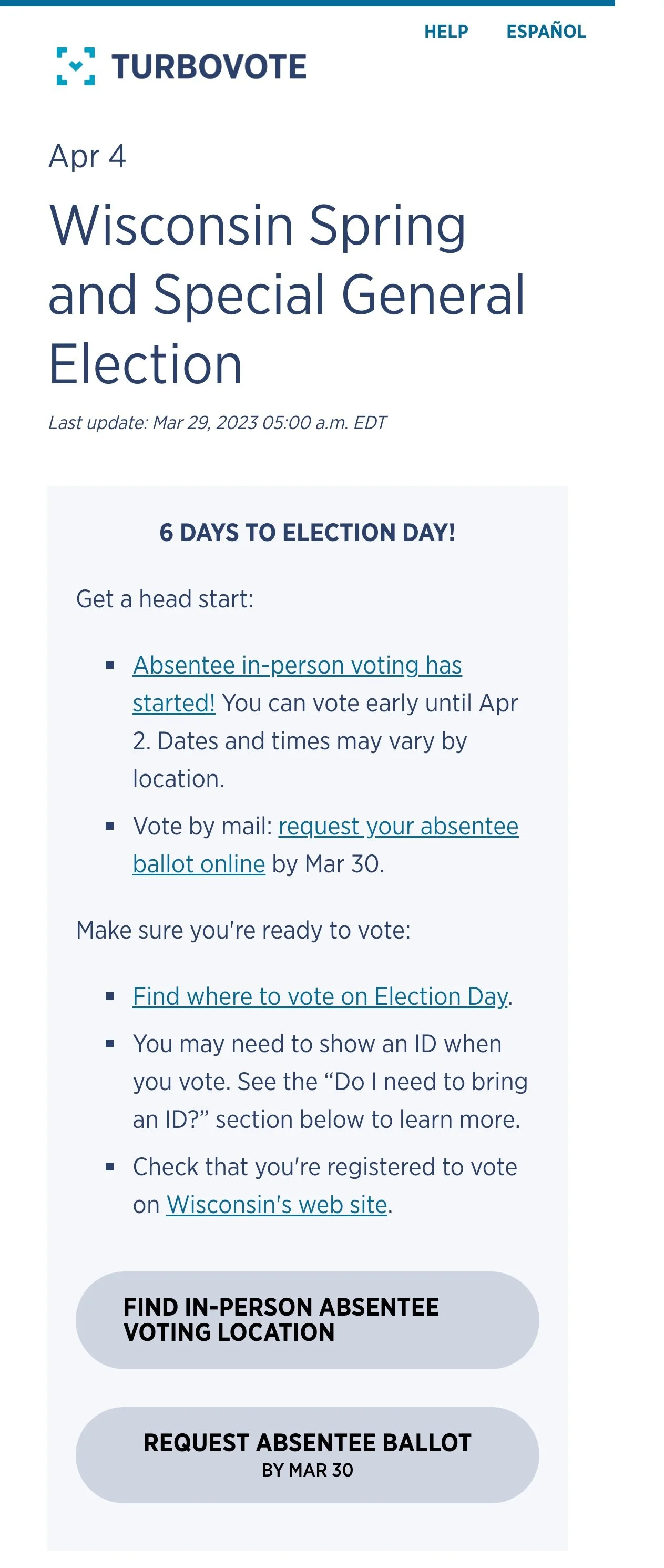Guides turbovote for partners
