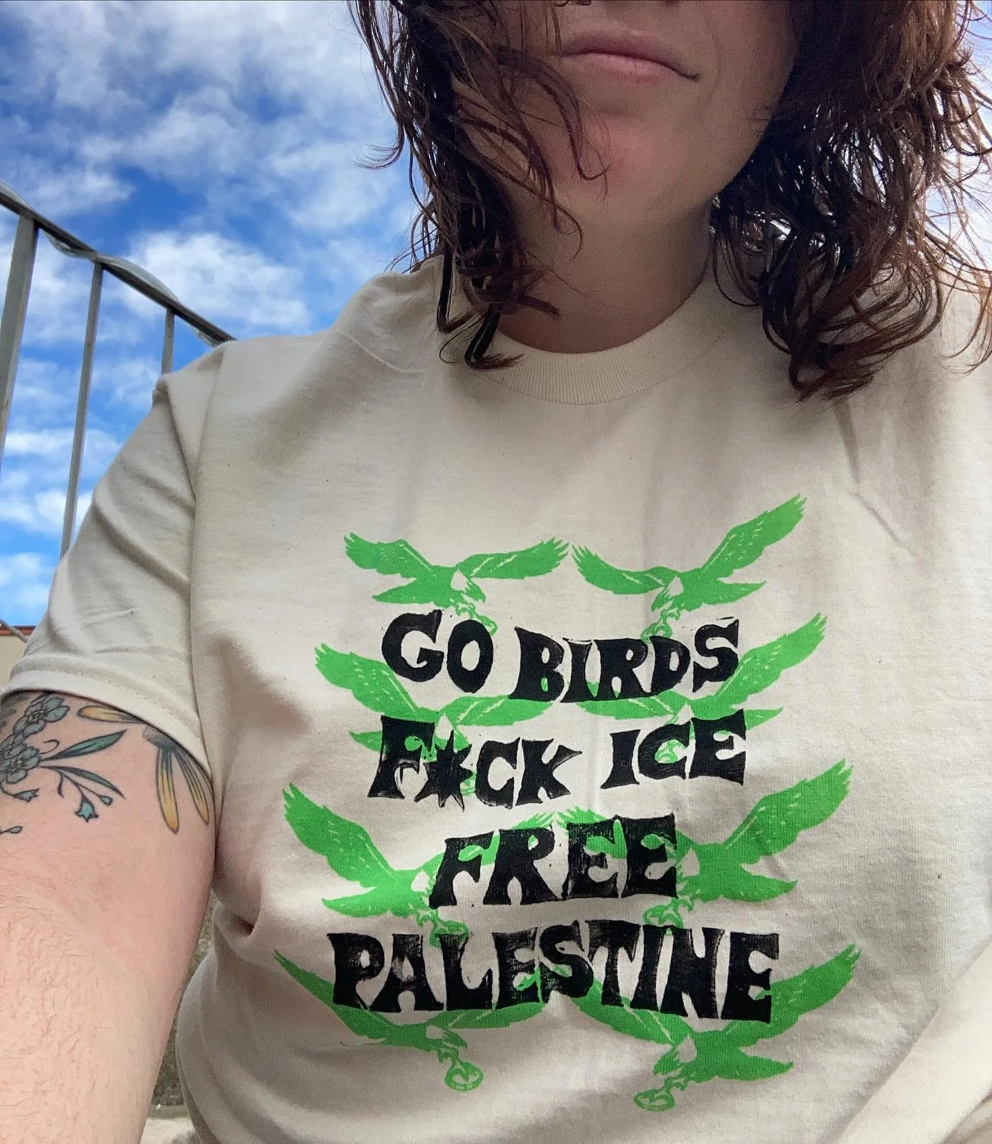 hello! i am back &amp; i have a new design that i&rsquo;m so excited about. limited edition, available as a t-shirt, print, or back patch. each one is a little different bc they are hand printed with love. 50% of the proceeds will go to @vamos_juntos