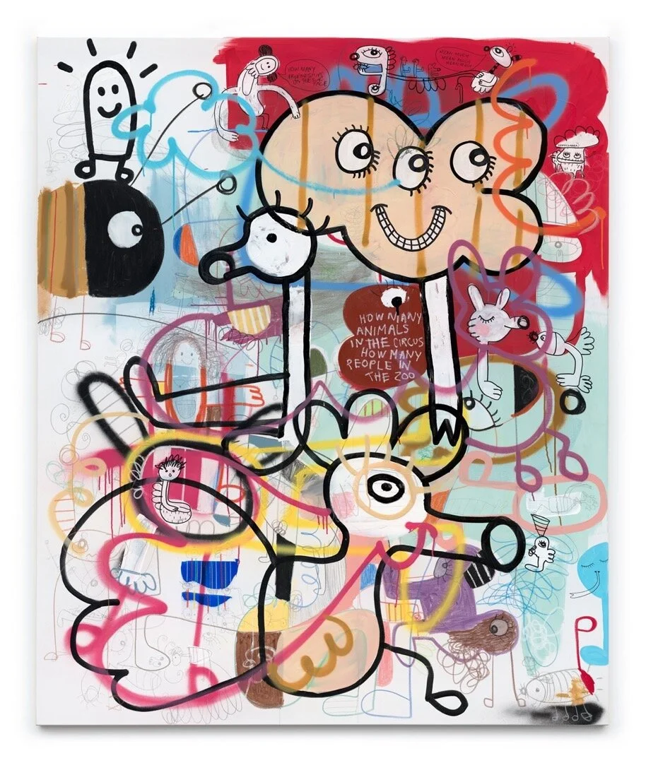 
The Circus, 2018-2020
Mixed media on canvas
183x152cm
Inspired by lyrics from ‘The Circus’ by @stacecadetmusic