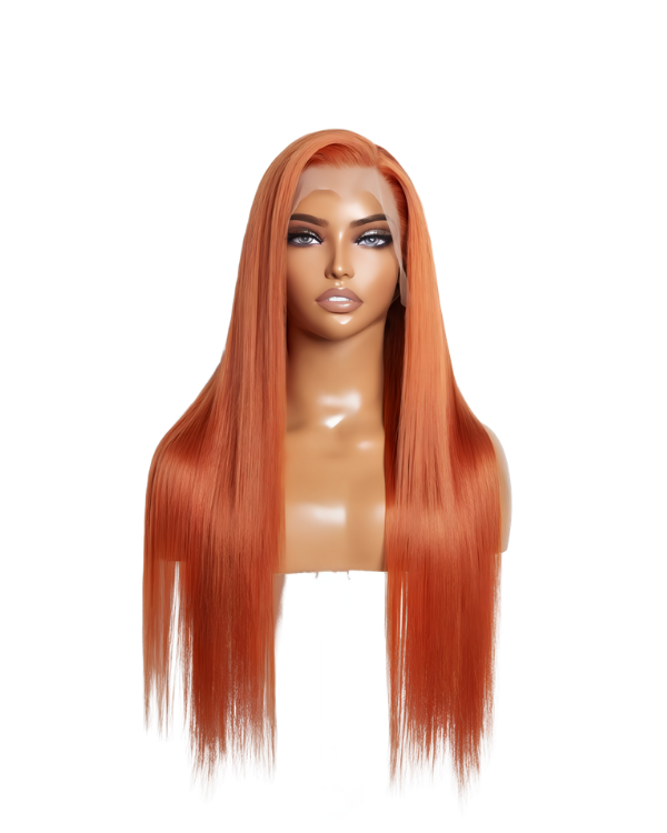 #350 Ginger Straight Wear & Go Glueless 13x4 Lace Frontal Wig