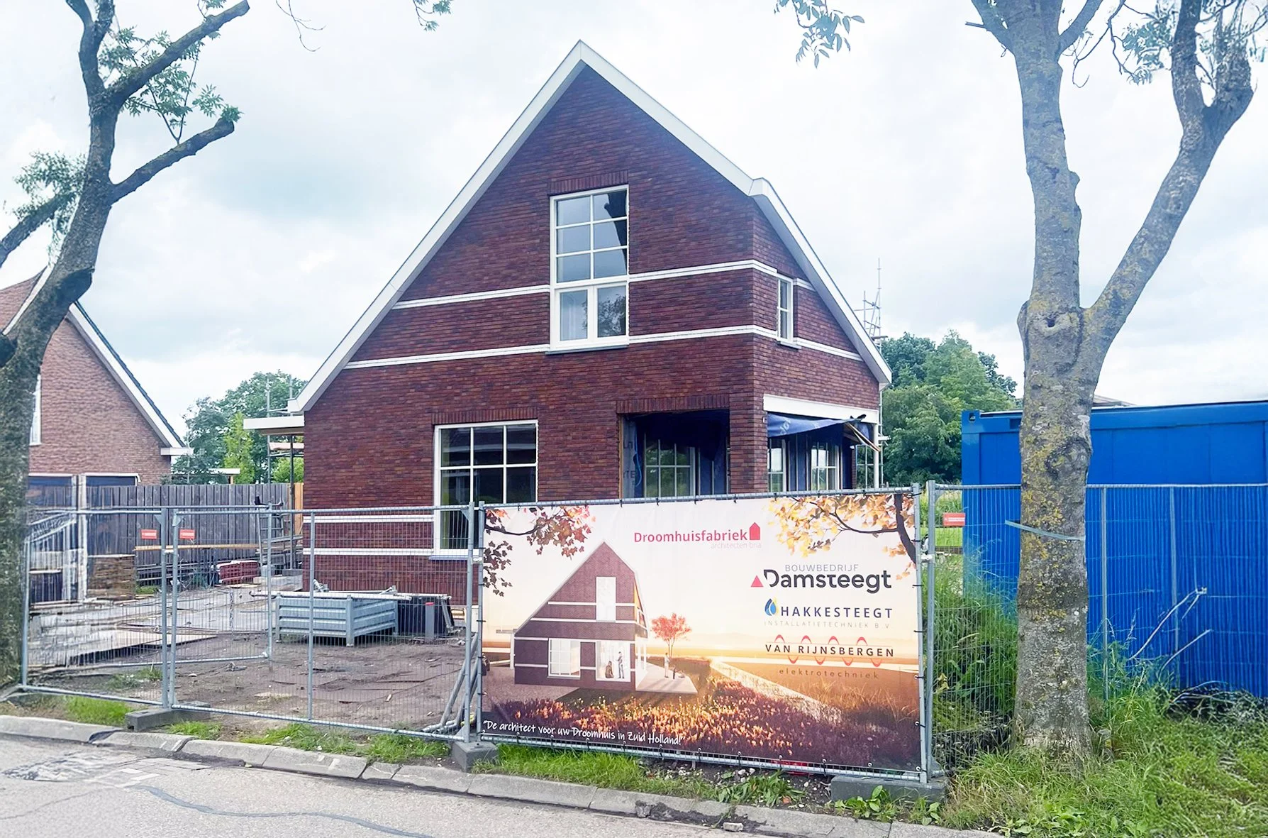 Houten Biobased woning bijna klaar in ter Aar