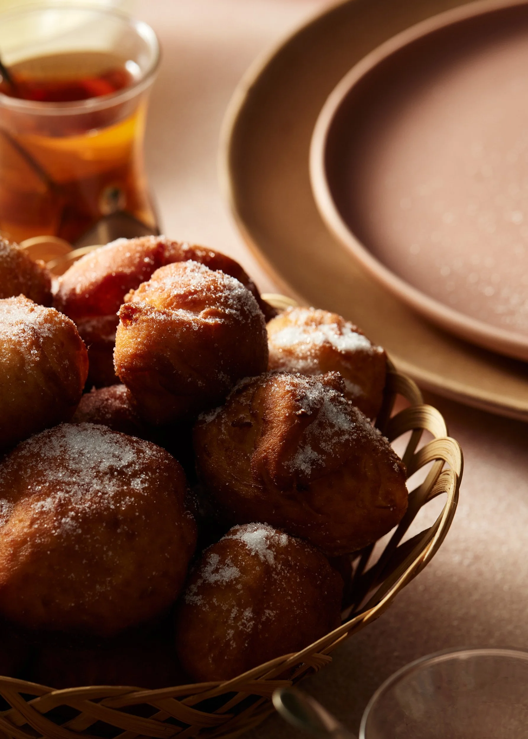 LOUKOUMADES WITH LEMON CURD