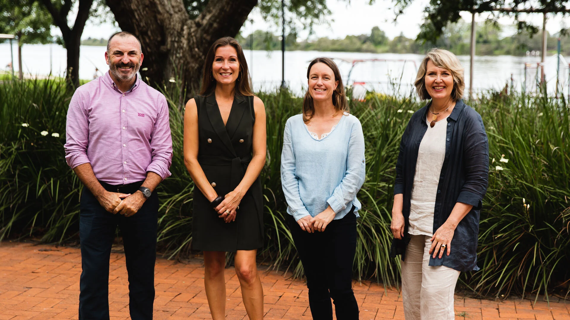 L to R: Healthe Care Managing Director, Steve Atkins / Director External Engagement (Port Macquarie) Charles Sturt University, Kate Wood-Foye / Campus Coordinator Taree Universities Campus, Marlo Slavin / CEO Taree Universities Campus, Donna Ballard