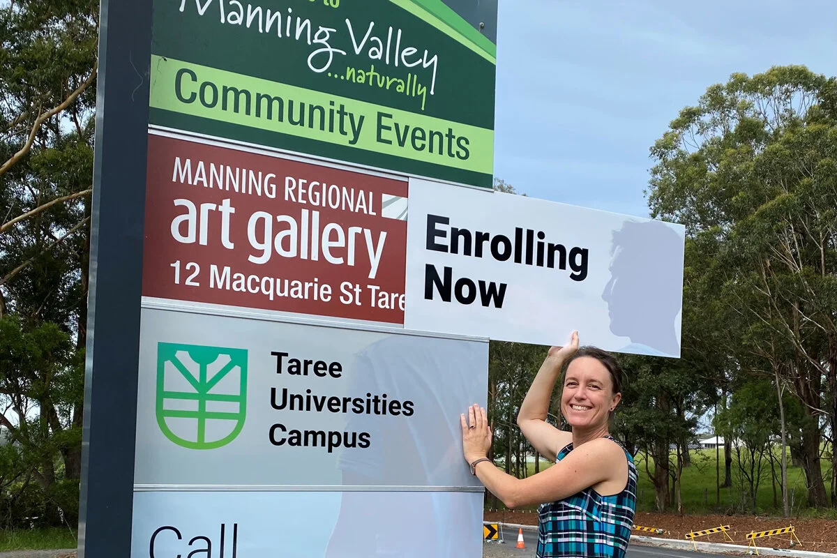 Taree Universities Campus Coordinator Marlo Slavin.