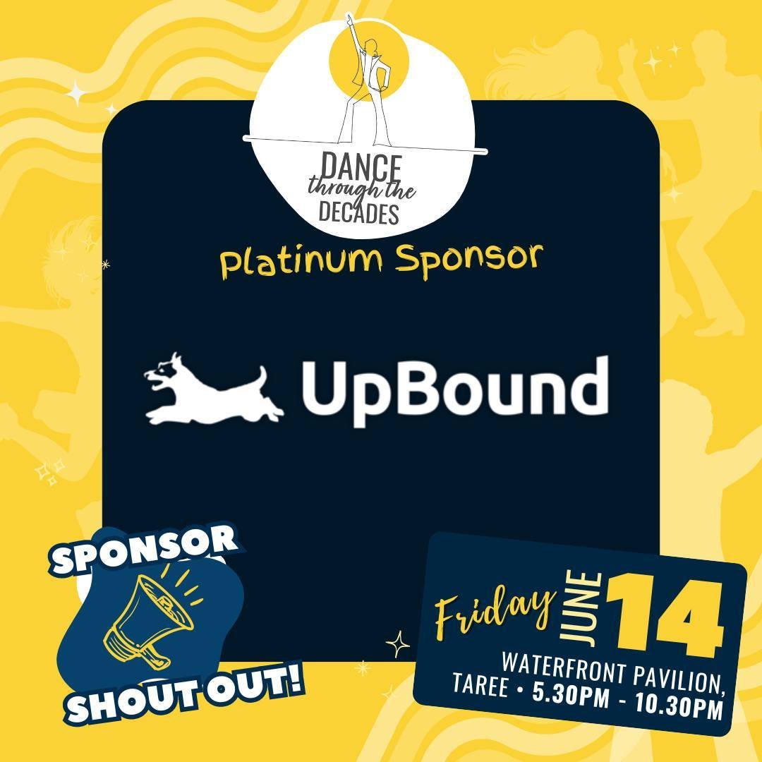 🌟 Big thanks to Upbound, our Platinum Sponsor for the Dance Through the Decades Fundraiser! 🚀 Your innovative support fuels our mission to connect more families and enrich lives across the Mid Coast. ⁠
⁠
Grab your tickets now and be part of this dy