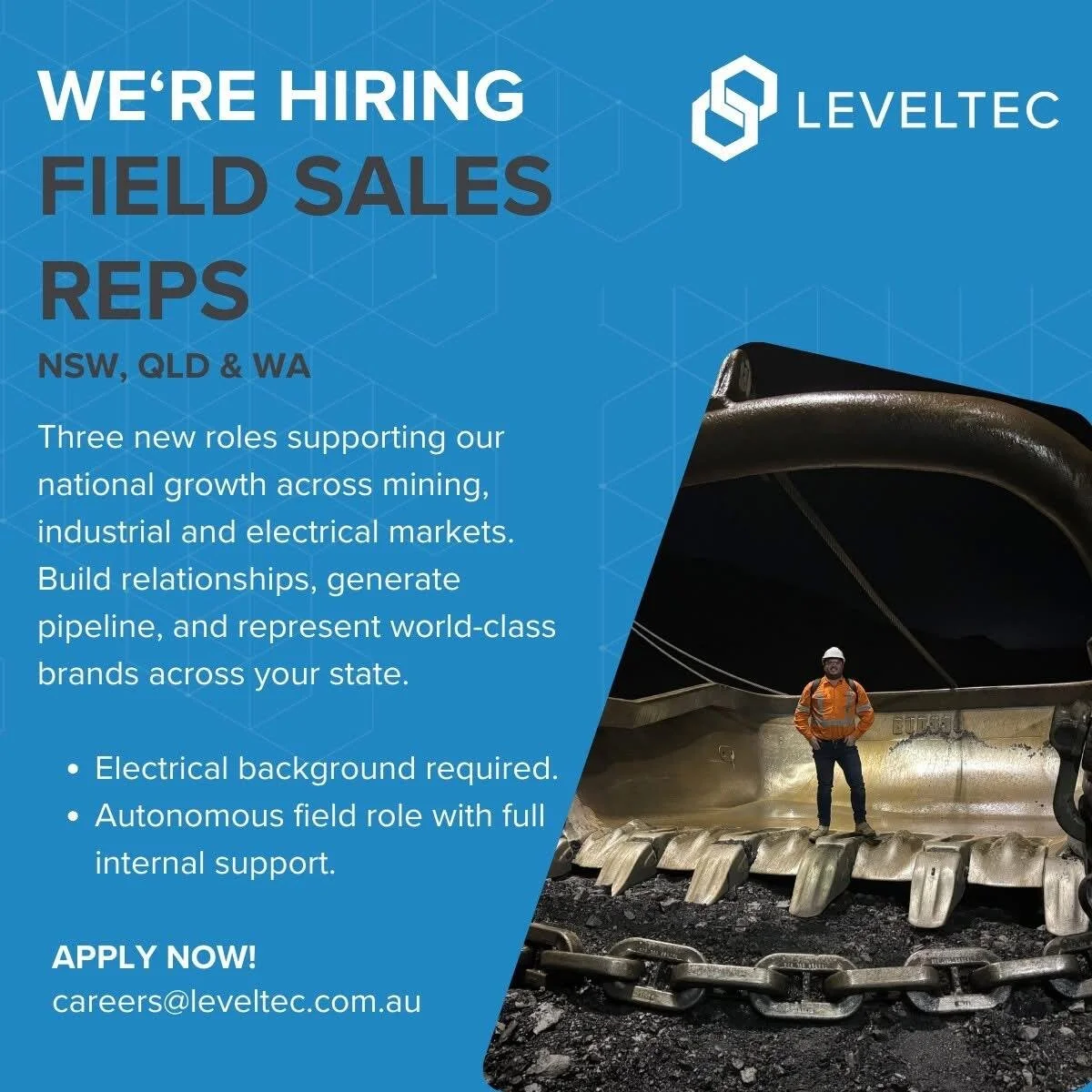  Field Sales Representative (NSW, QLD, WA) 