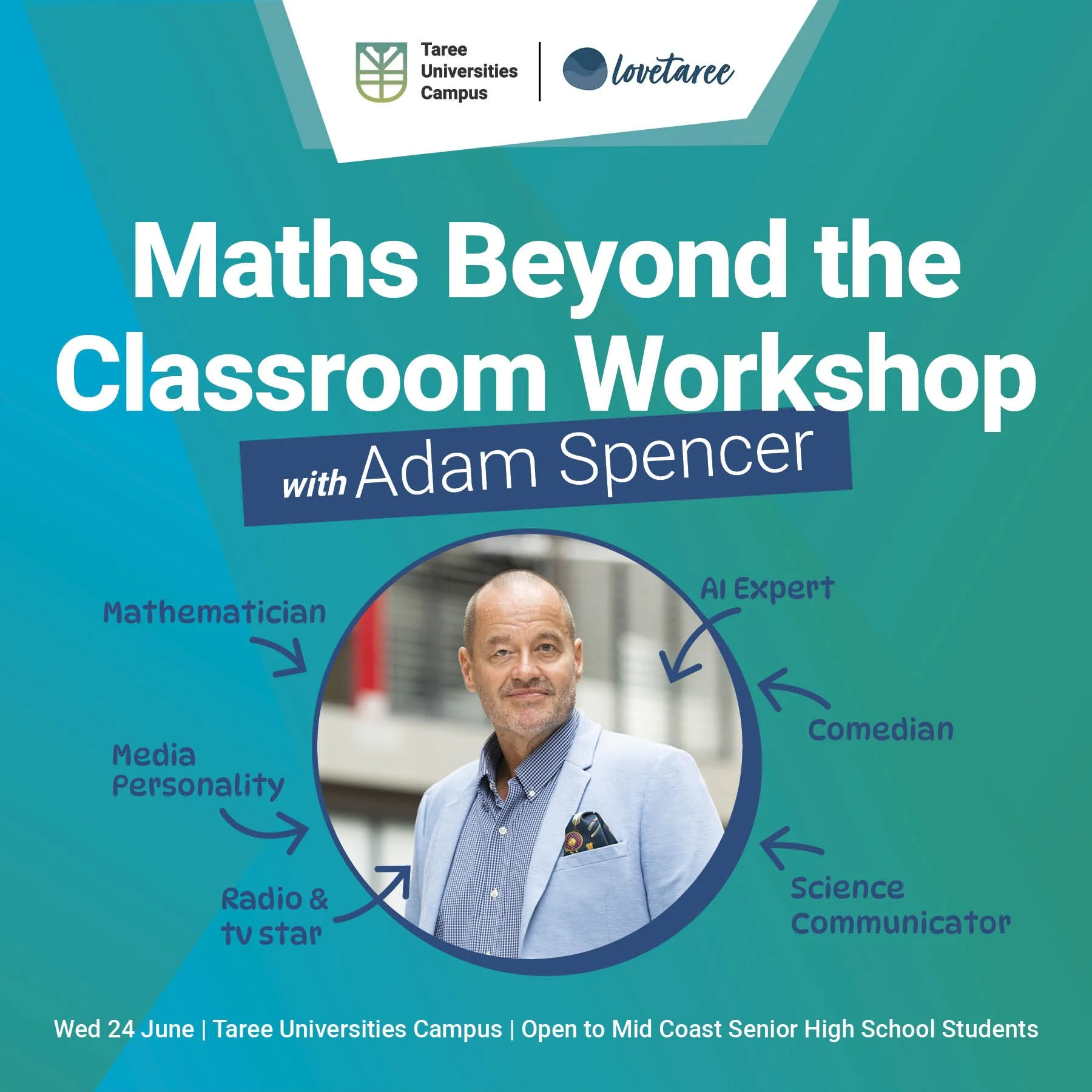 Maths Beyond the Classroom Workshop with Adam Spencer