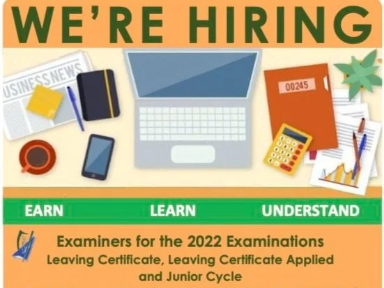 Examiners needed for the 2022 Examinations