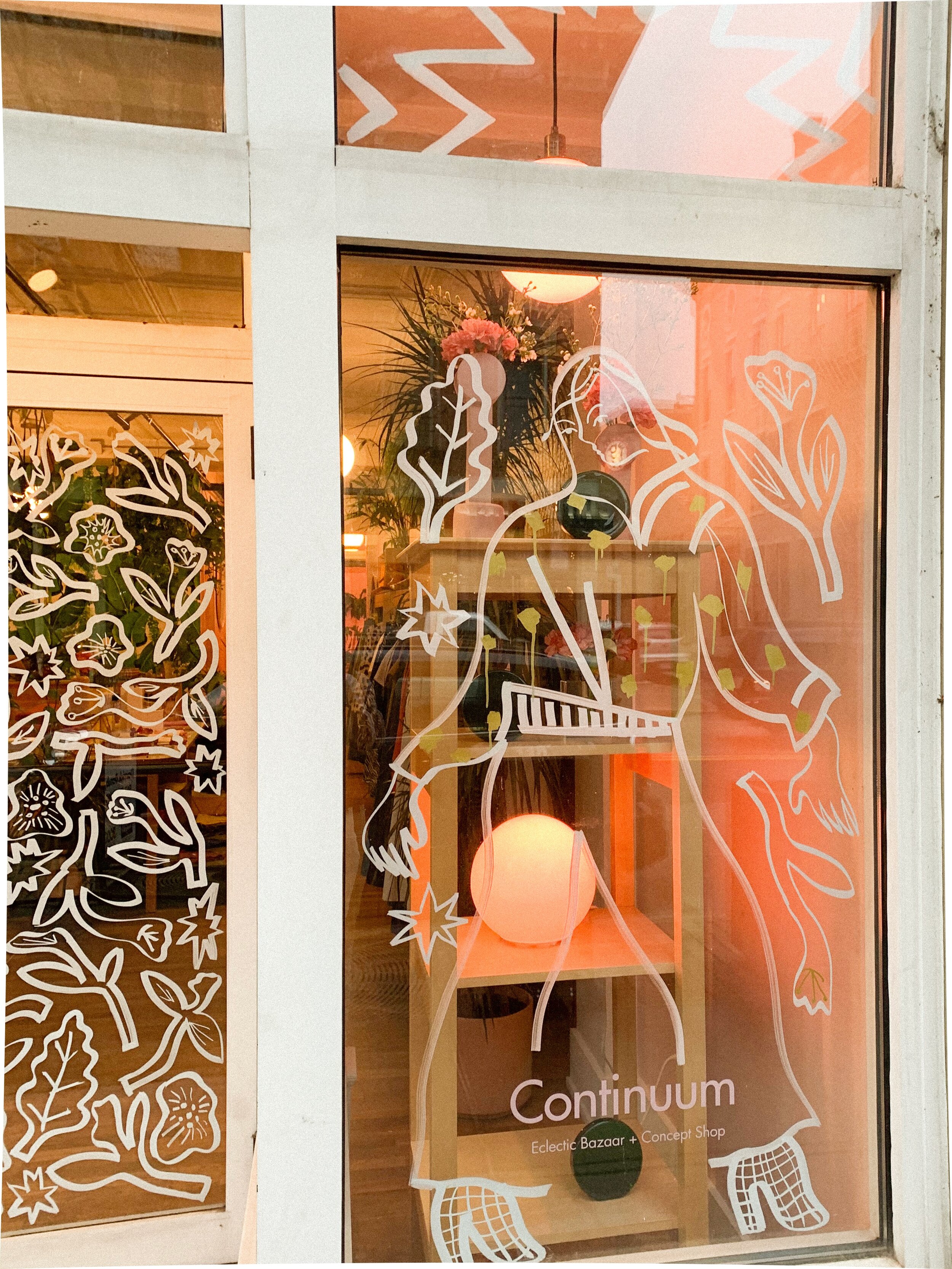  Window display for Continuum Bazaar in Cincinnati’s Over-the-Rhine neighborhood 