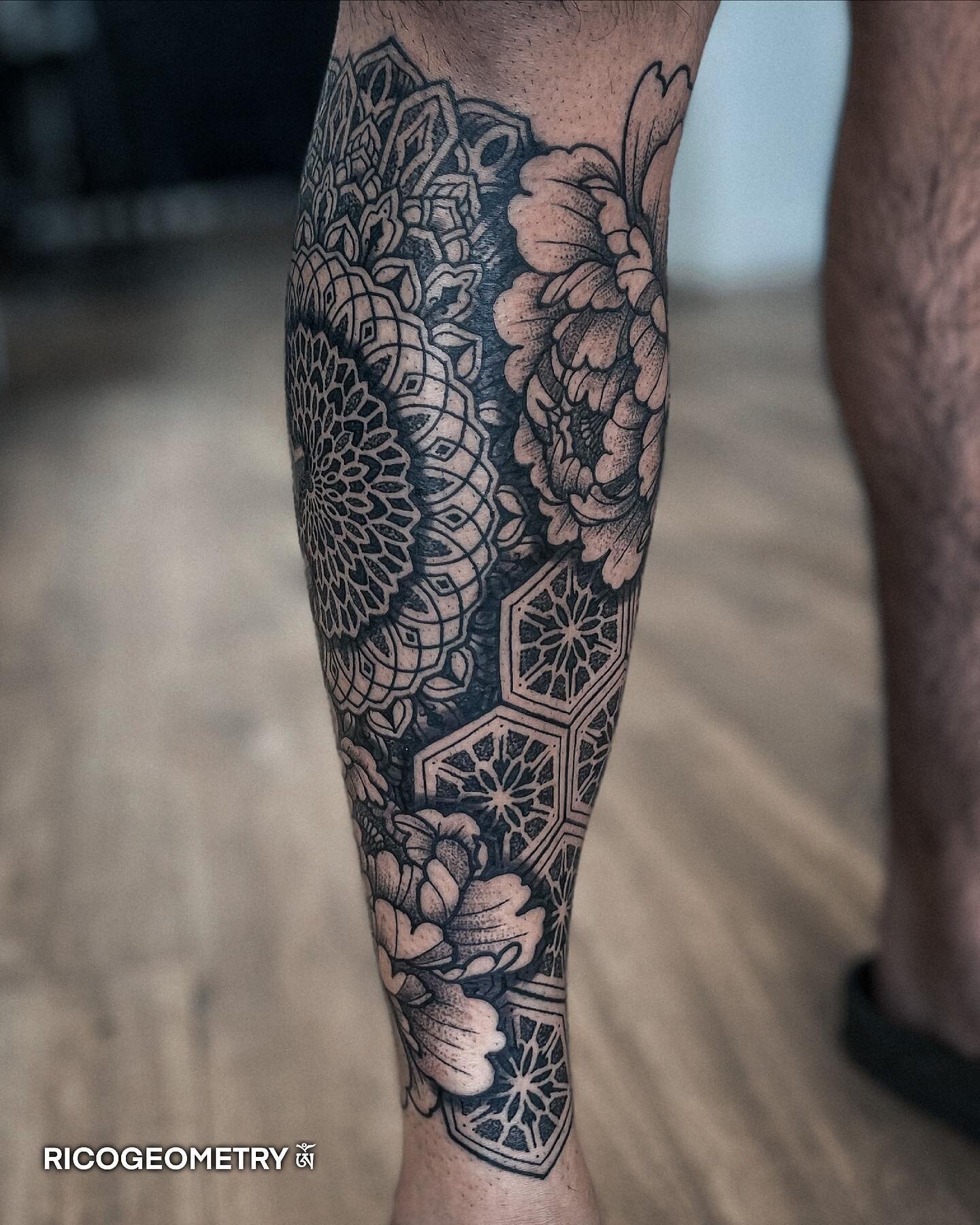 UpstateTattooCo2009  Celtic geometric sleeve filler done by Billy