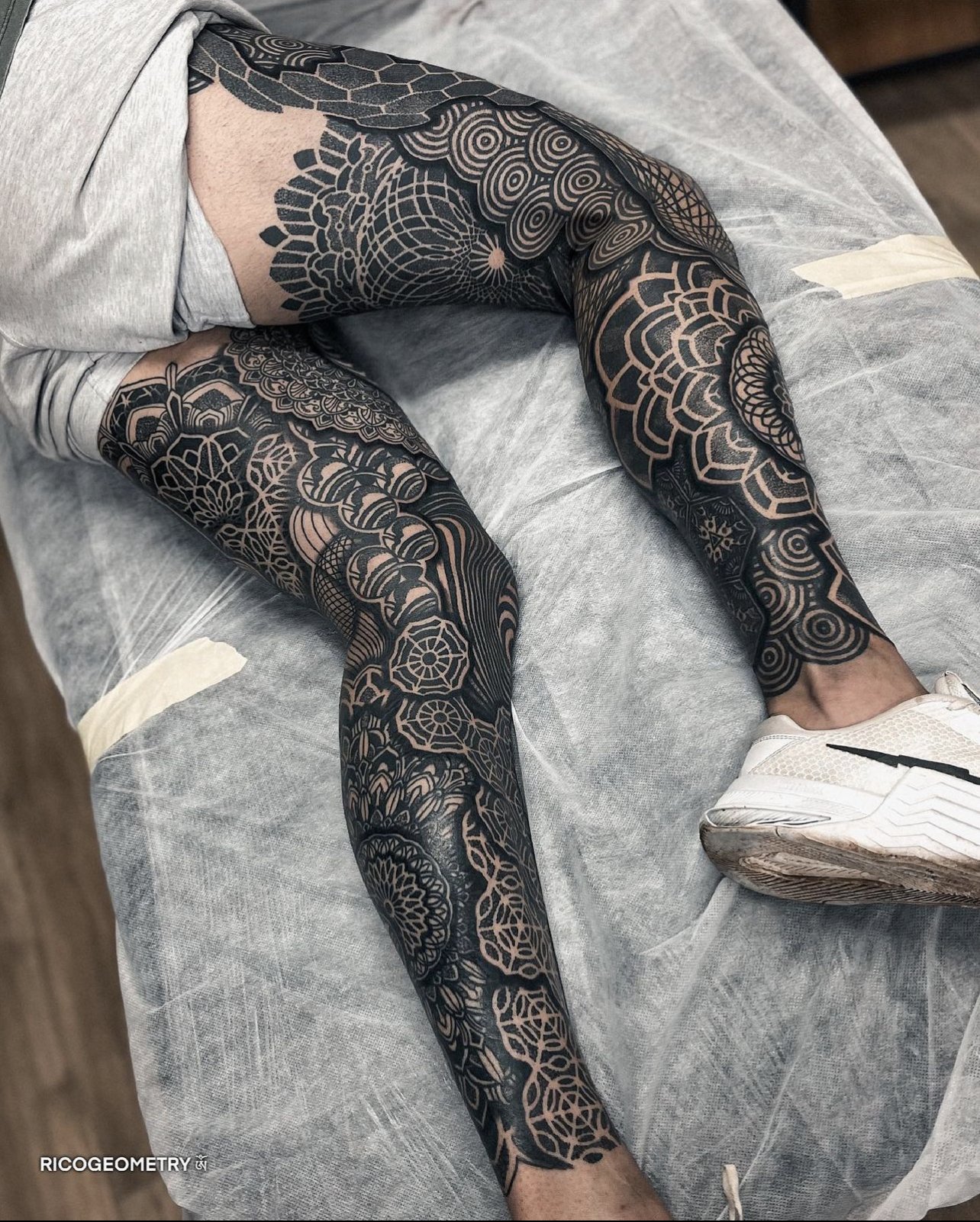 Leg sleeve tattoo by Ben Volt  Post 27291