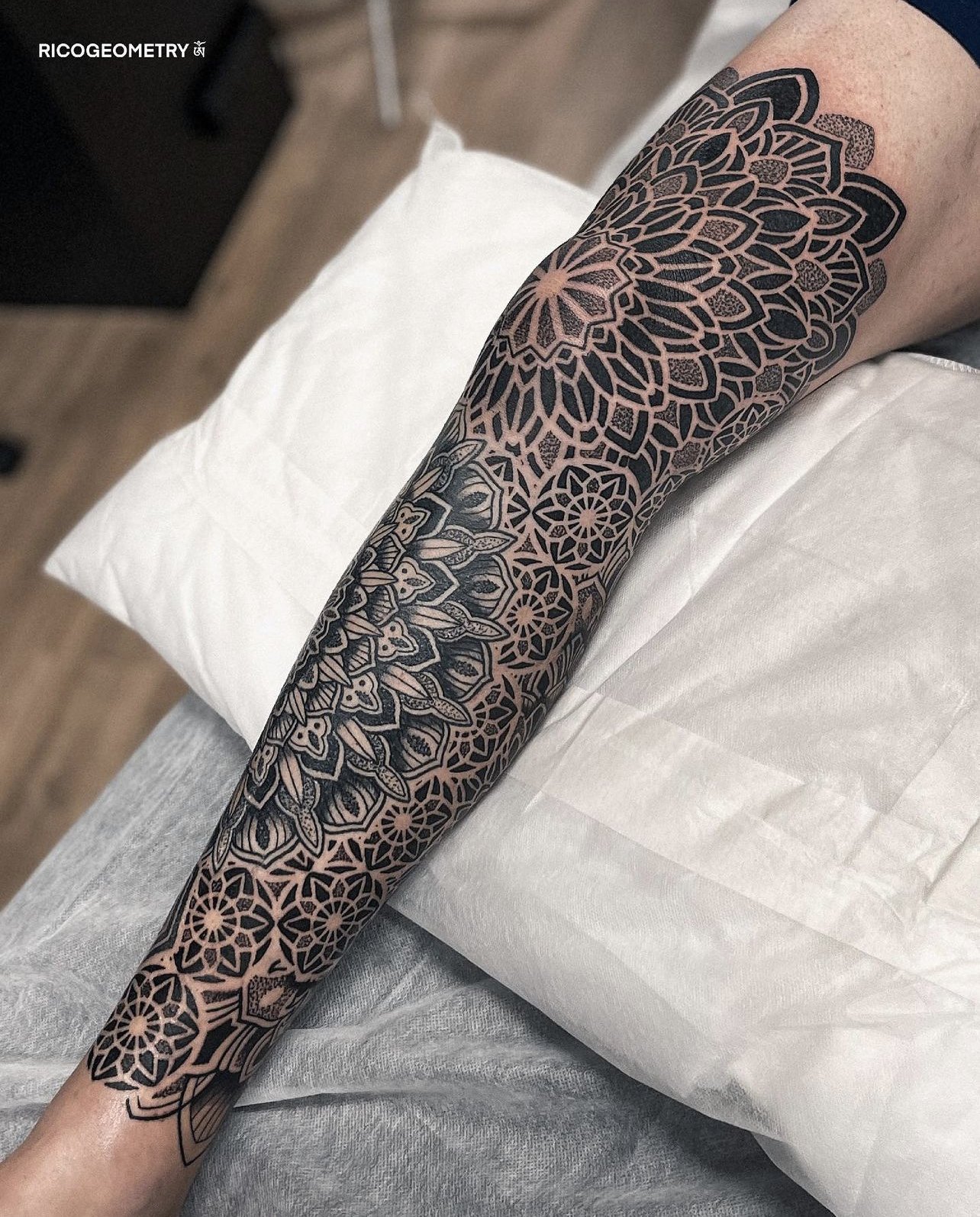 Mandala leg to foot sleeve tats by Savannah Collen : r/tattoo