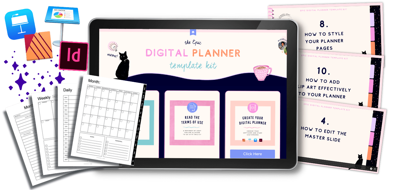 Digital Planner Template Kit
