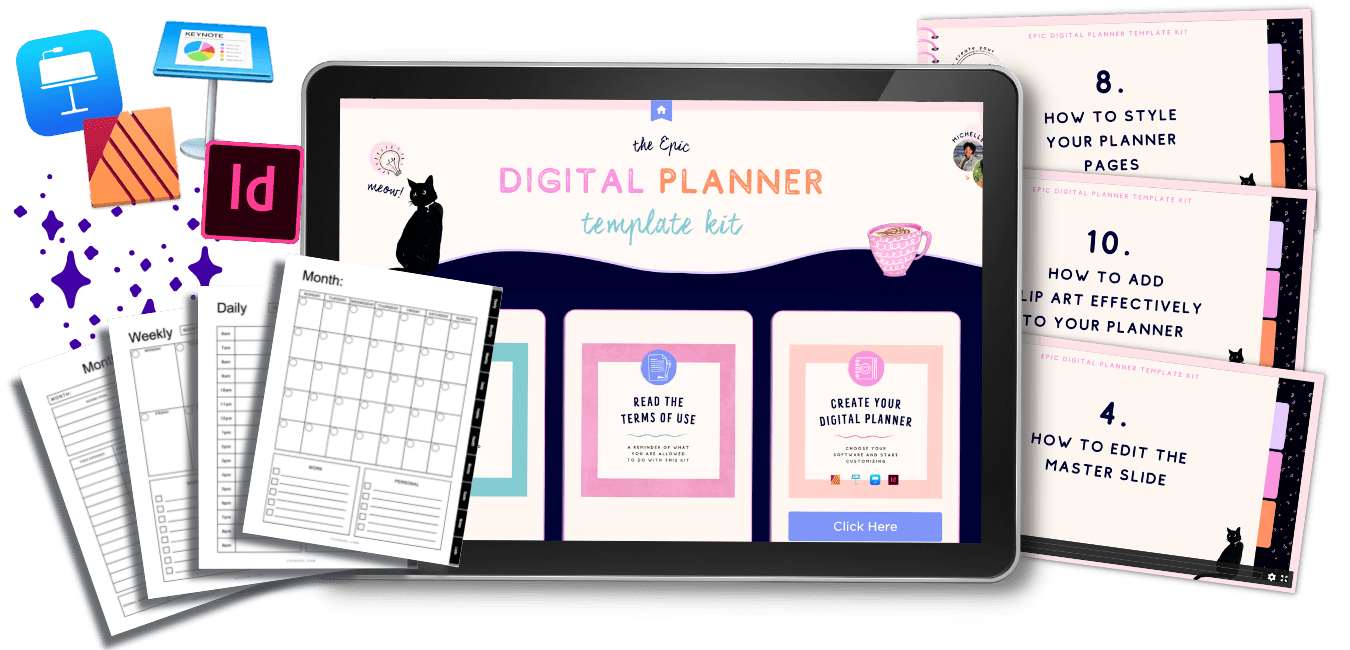 Digital Planner Template Kit