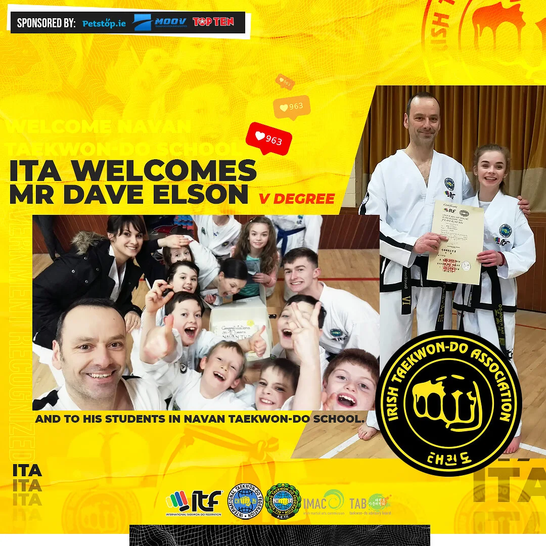 ITA Welcomes Mr Elson &amp; Navan TKD