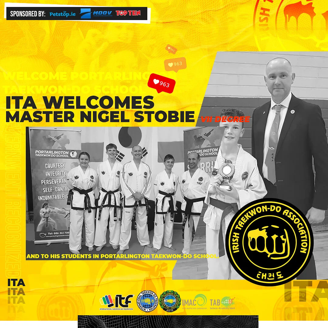 ITA Welcomes Master Nigel Stobie &amp; Portarlington TKD