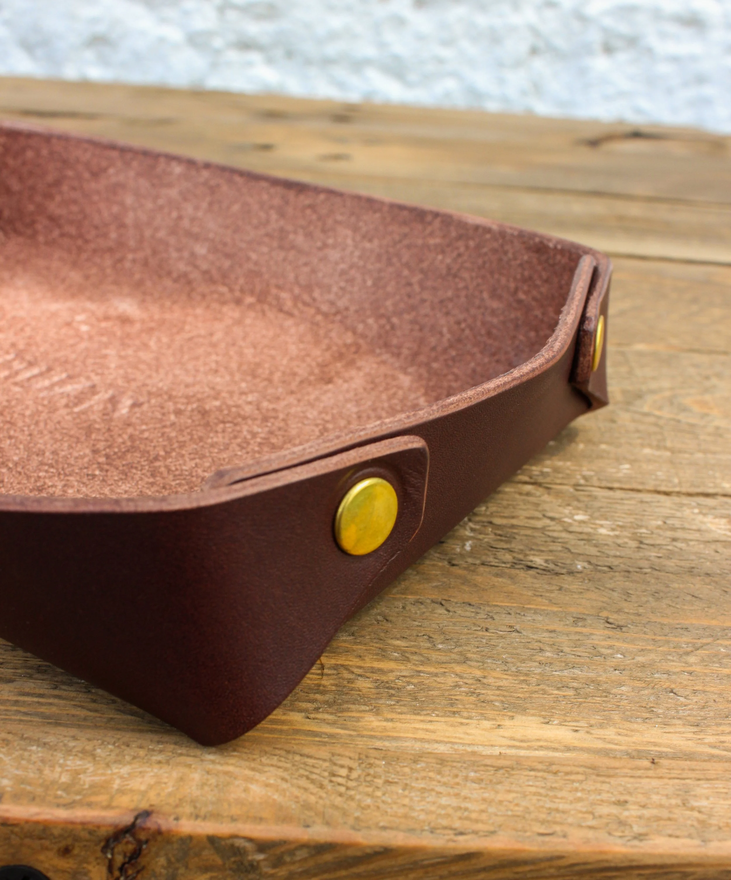 Leather Catch All Tray — Buan Crafts
