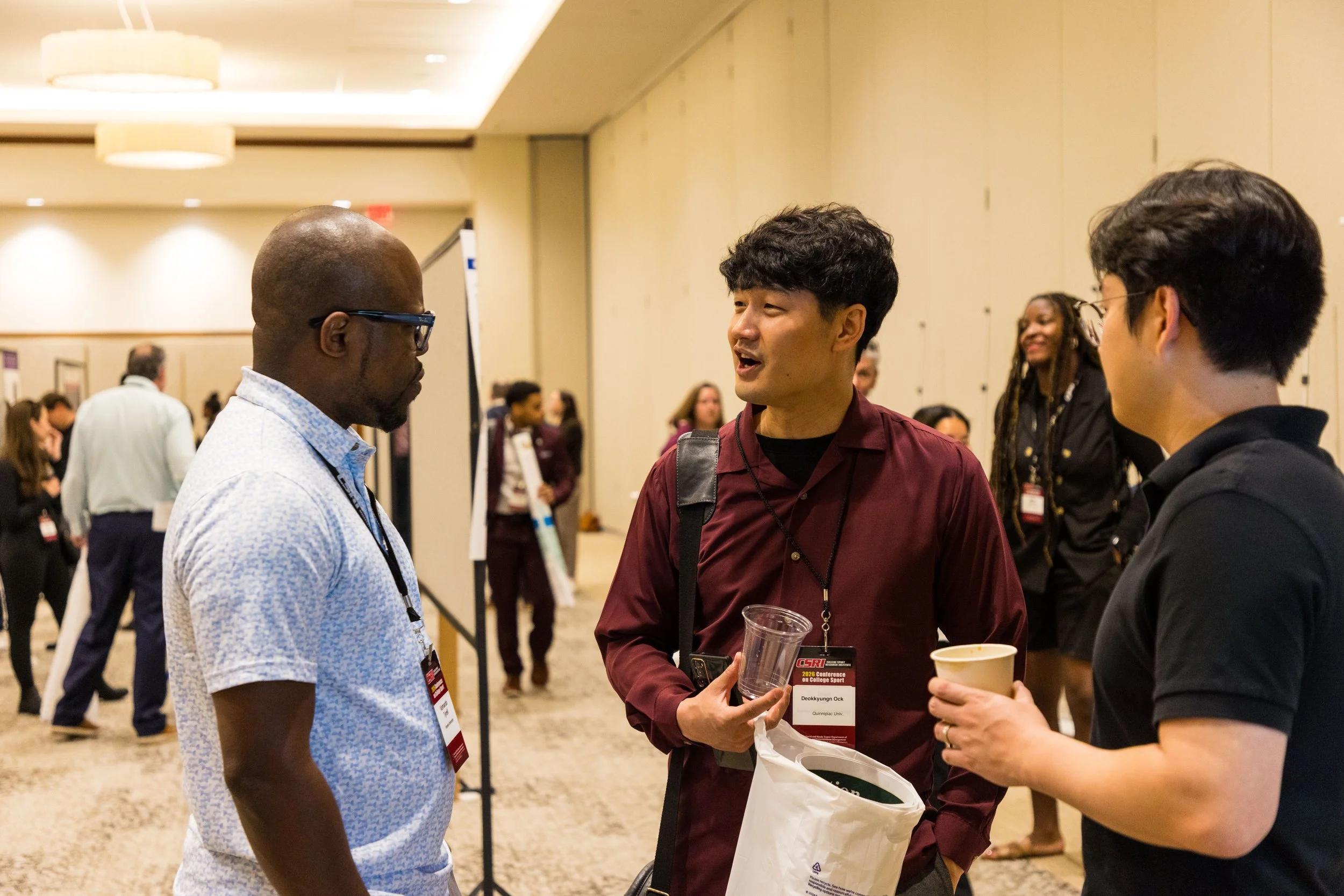 CSRI attendees during the poster session
