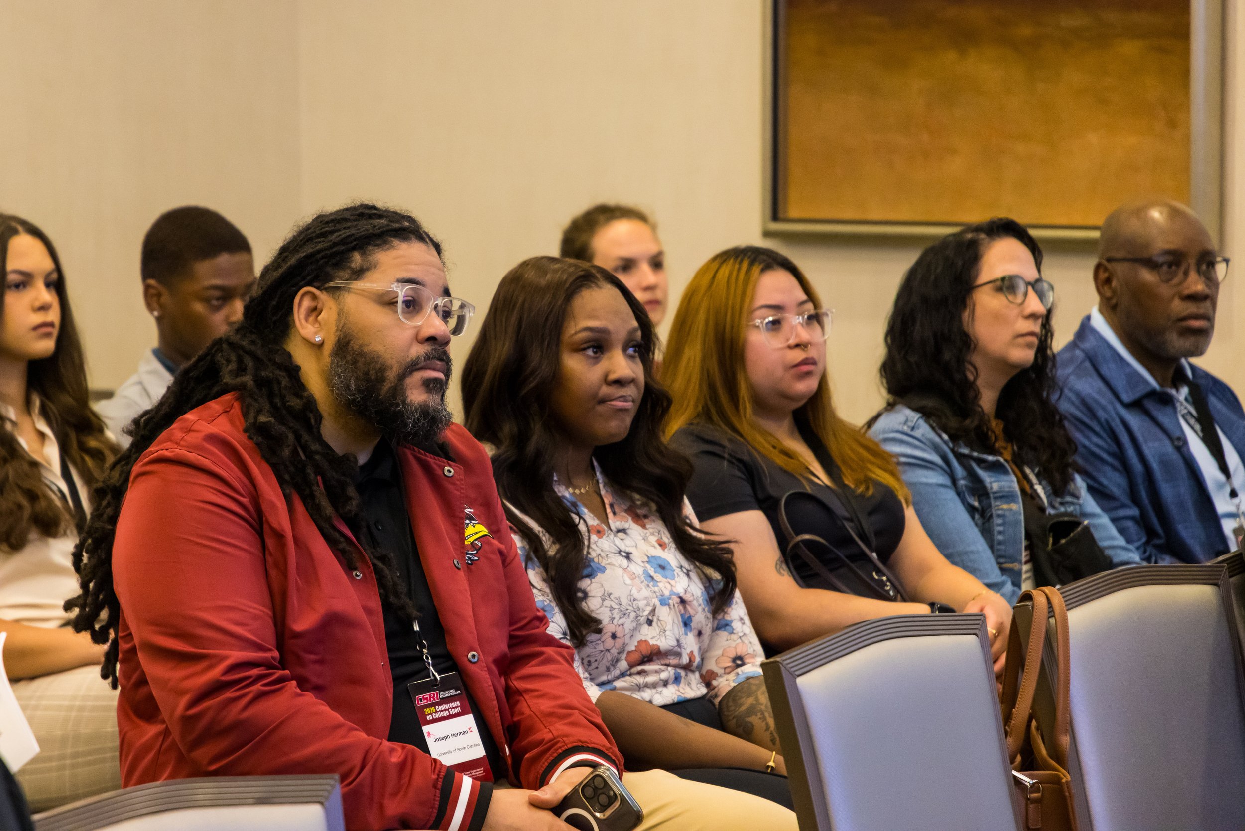 CSRI attendees listening to a presentation