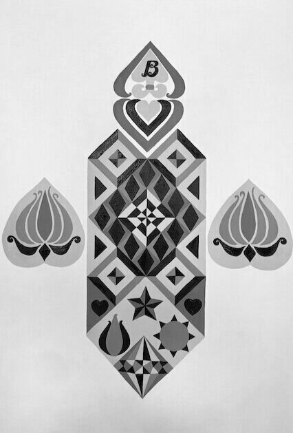 Notan style painting