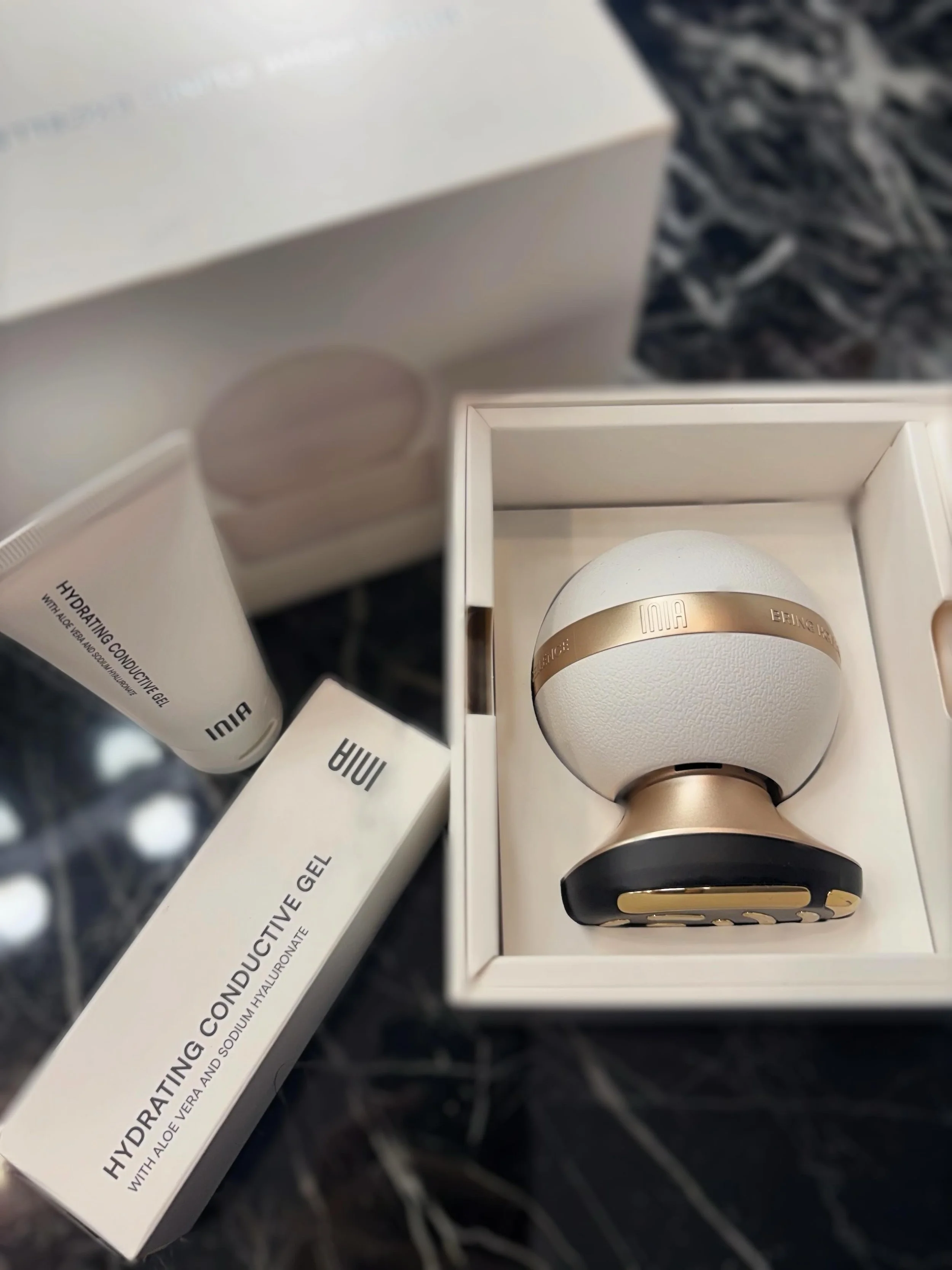 Already on my @youtube channel ♡⁣⁣⁣⁣⁣⁣⁣⁣⁣⁣⁣⁣

Thank you so much to @theinia_official @inialife for contacting me and sending me their INIA SPHERA At-Home Clinical-Grade RF, EMS &amp; LED Rejuvenation Device a skin device that actually work when added