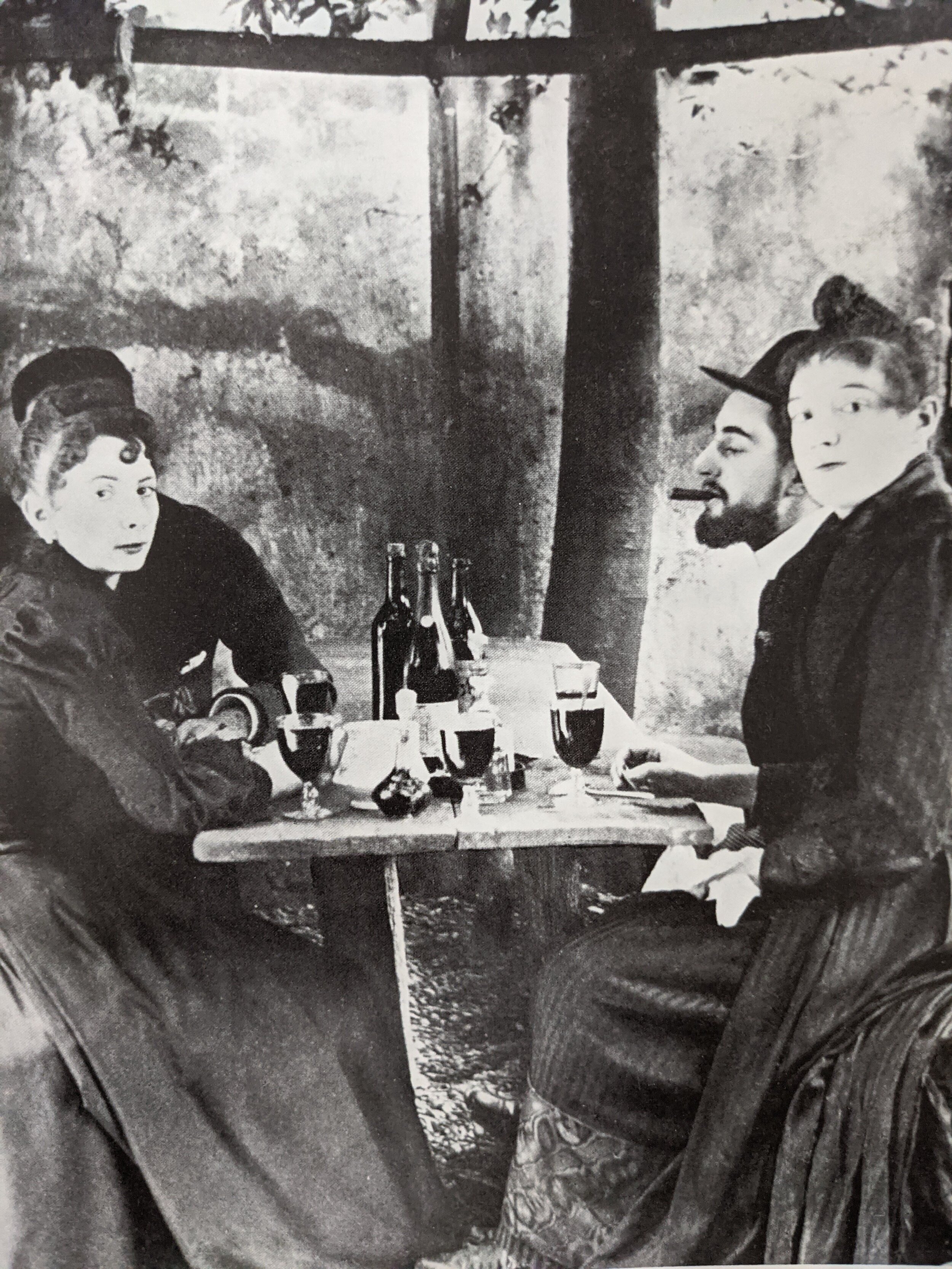 Toulouse-Lautrec mit Freunden im Garten des Moulin de la Galette.jpg