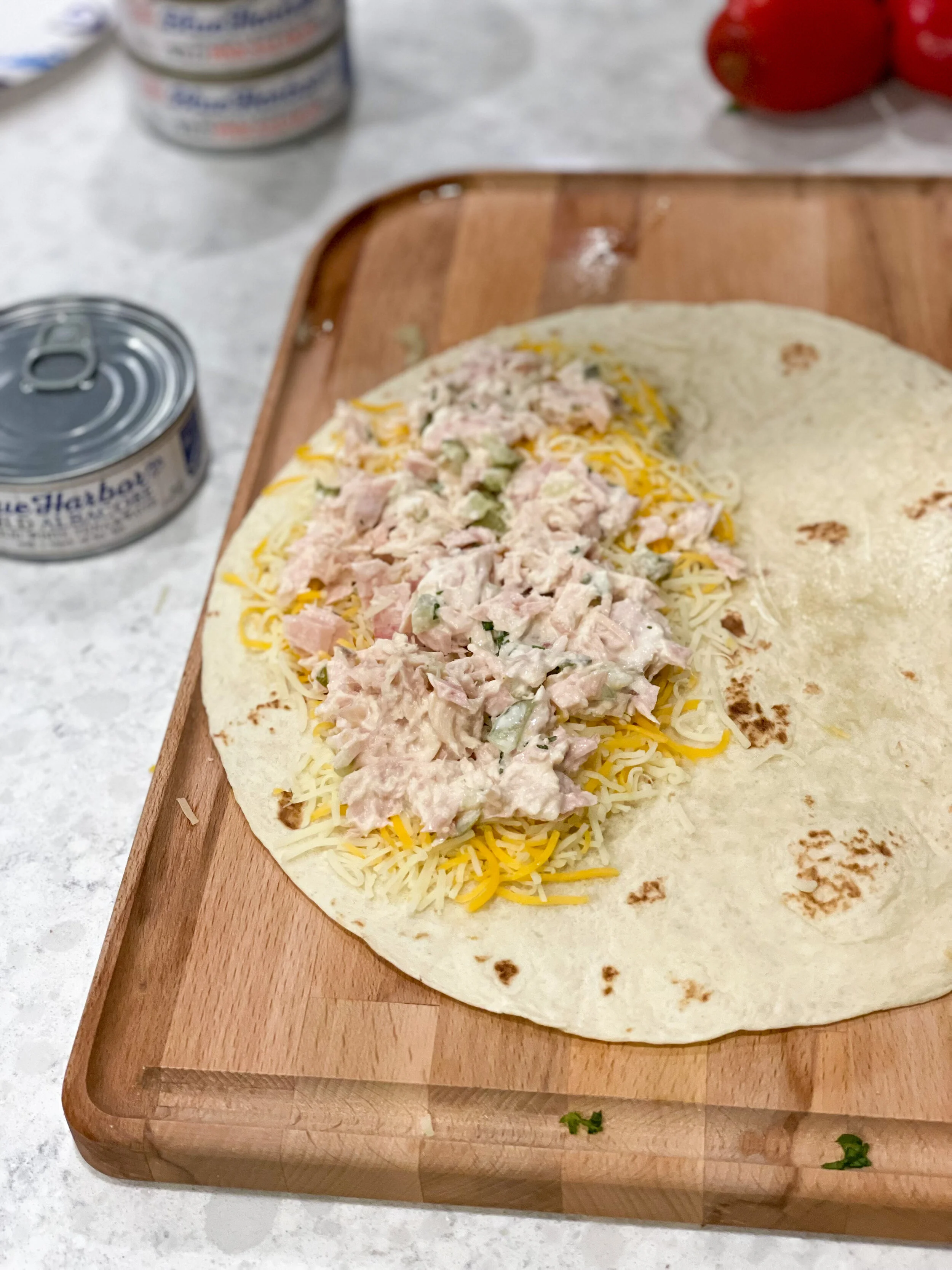 Blue Harbor Quesadilla Tuna Melt — Sally Butan