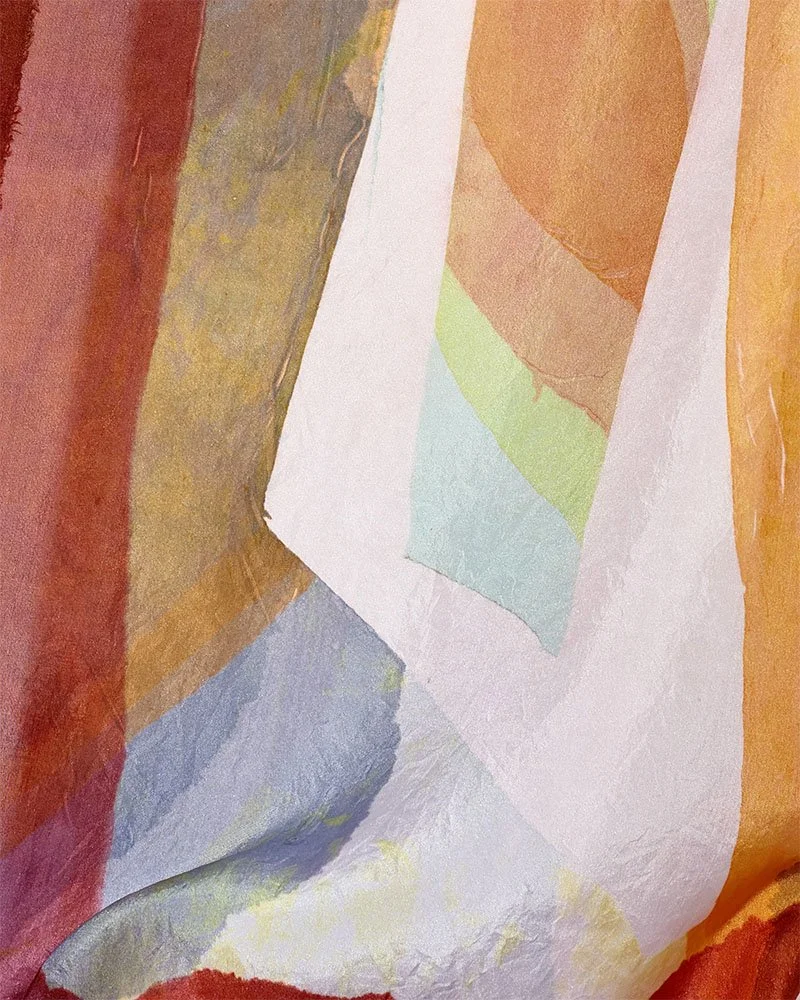 The portal, close up draped, screen print on silk, 39 x 119cm, Janine Saul, 2025.jpg