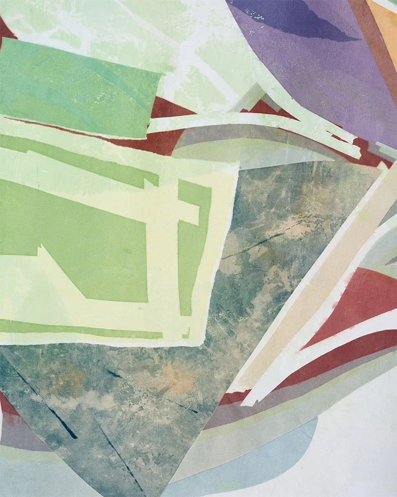 Spaciousness - nature and the modern man, close up, screen printed on silk, 139 x 132cm, Janine Saul, 2025.jpg