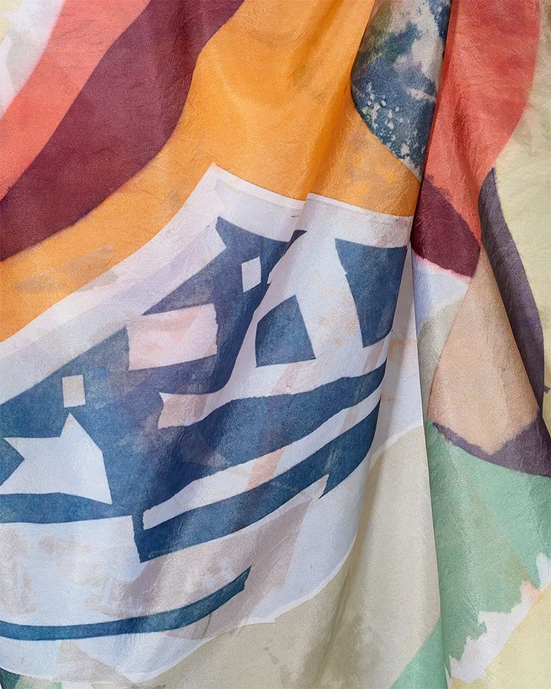 Purifying elements, close up draped, screen print on silk, 82 x 69cm, Janine Saul, 2025 .jpg