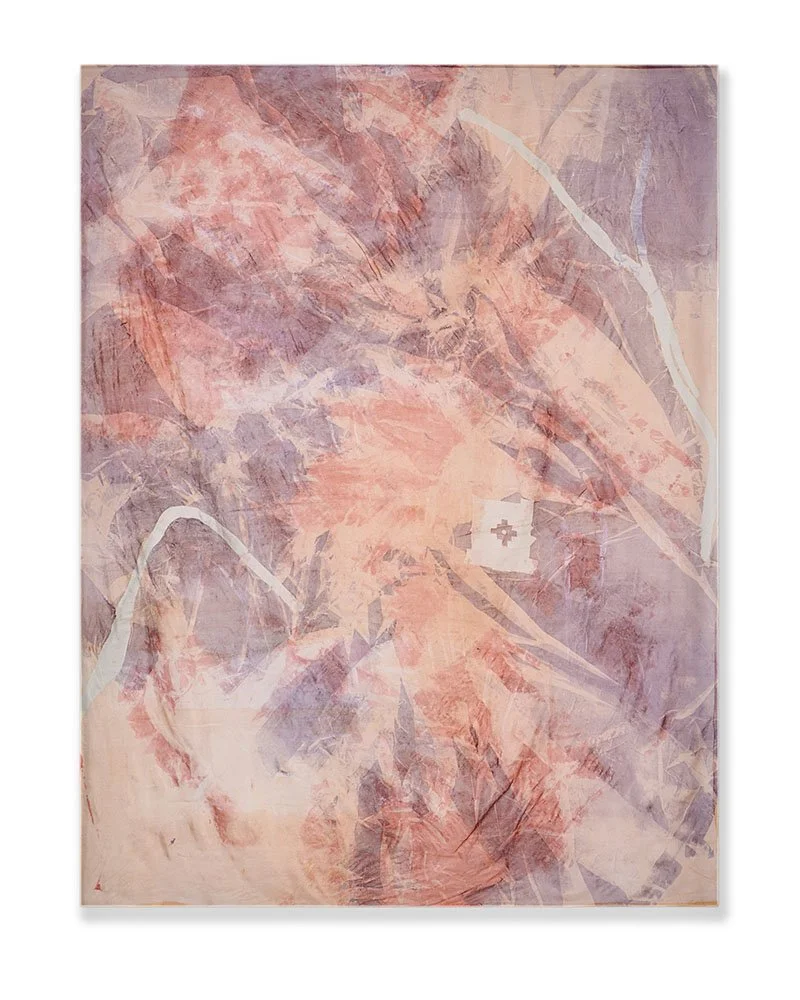 The Chakana, screen printed on silk, 110 x 139 cm, Janine Saul, 2025.jpg
