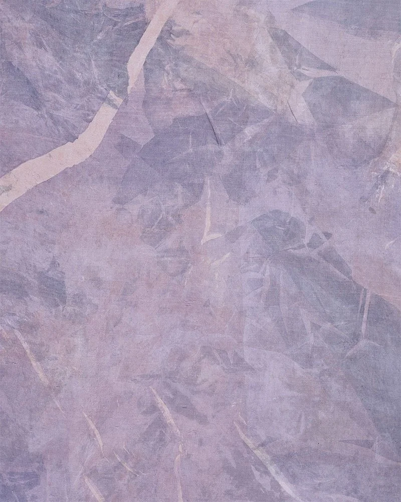 The pond of devotion, close up, screen printed on silk, 127 x 137 cm, Janine Saul, 2025.jpg