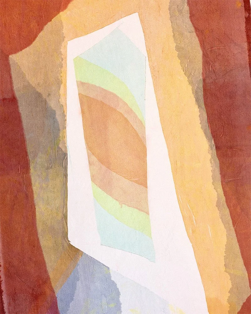 The portal, close up, screen print on silk, 39 x 119cm, Janine Saul, 2025.jpg