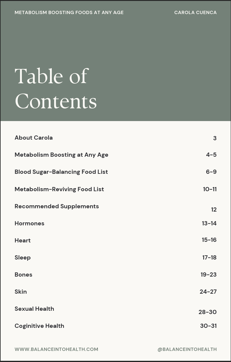 Metabolism Boosting Food at Any Age - teaser - table of contents.png