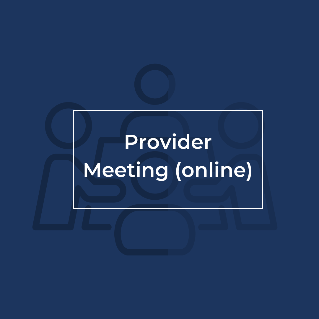Provider Meeting