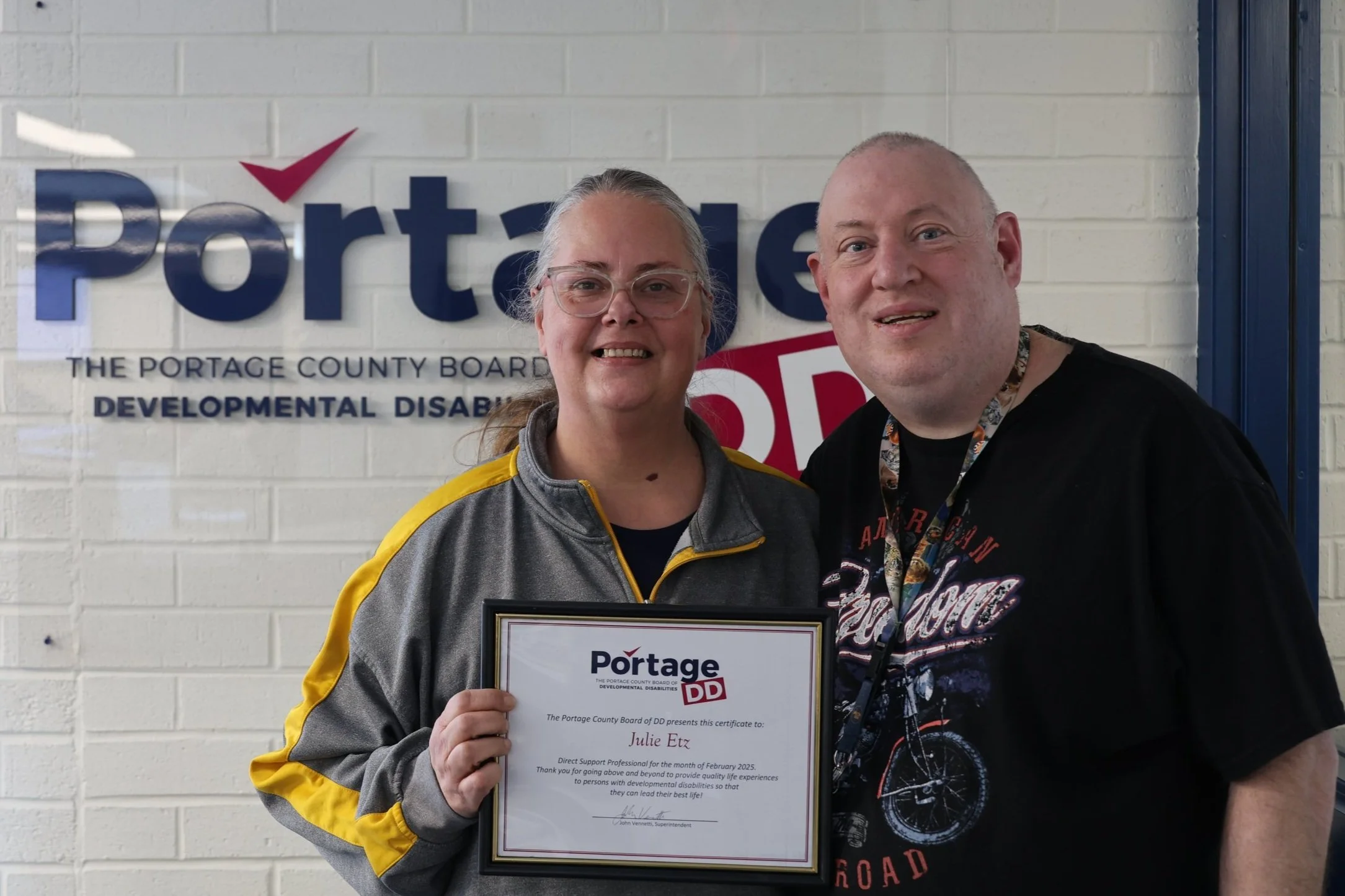  Julie Etz pictured with Jason S. 