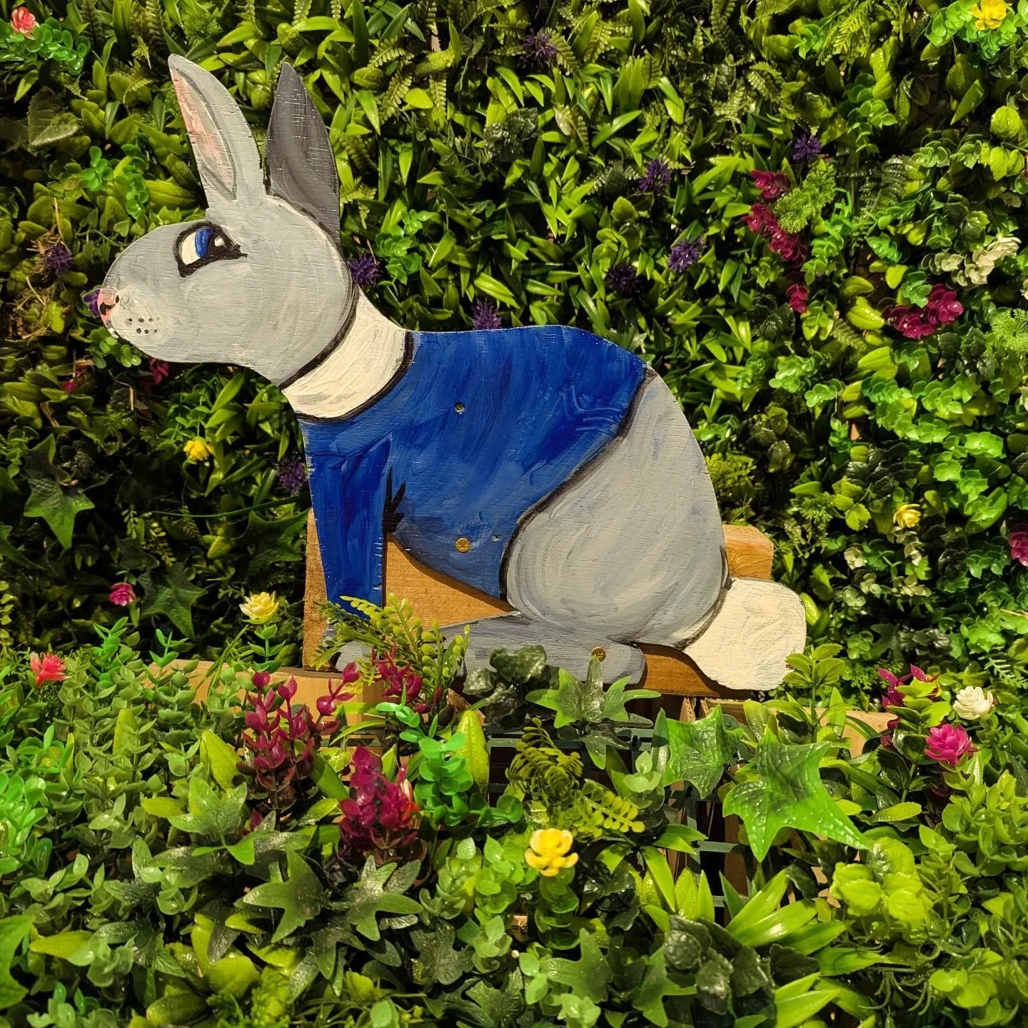 It is definitely open season for bunny hunting 🐇. He's right to look nervous! 

We are open 10-5 and the Bunny Hunt is on until 5pm  Easter Monday, so plenty of time to weasel them all out!

No pre booking, no additional charge, after usual entry. A